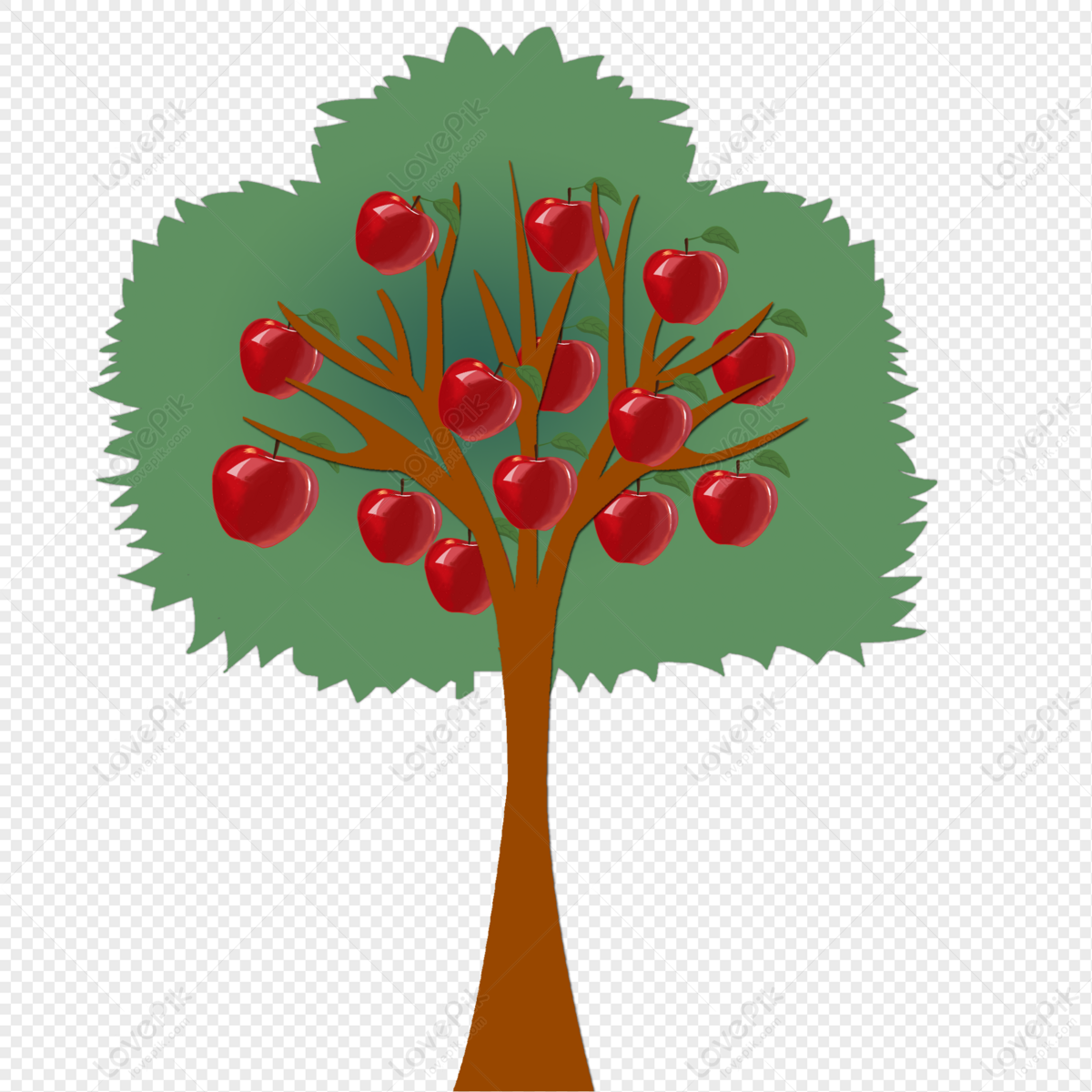 Reforestation Clipart Black And White Apple