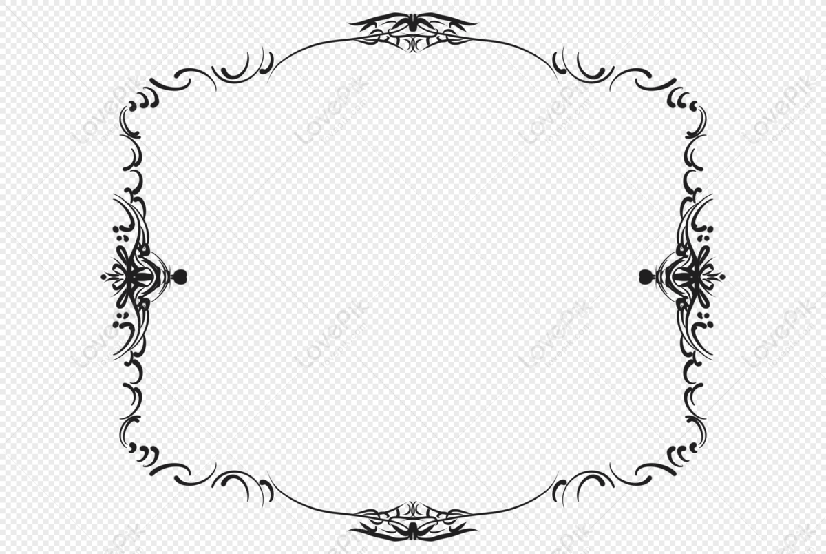 Black Pattern Border PNG Picture And Clipart Image For Free Download ...