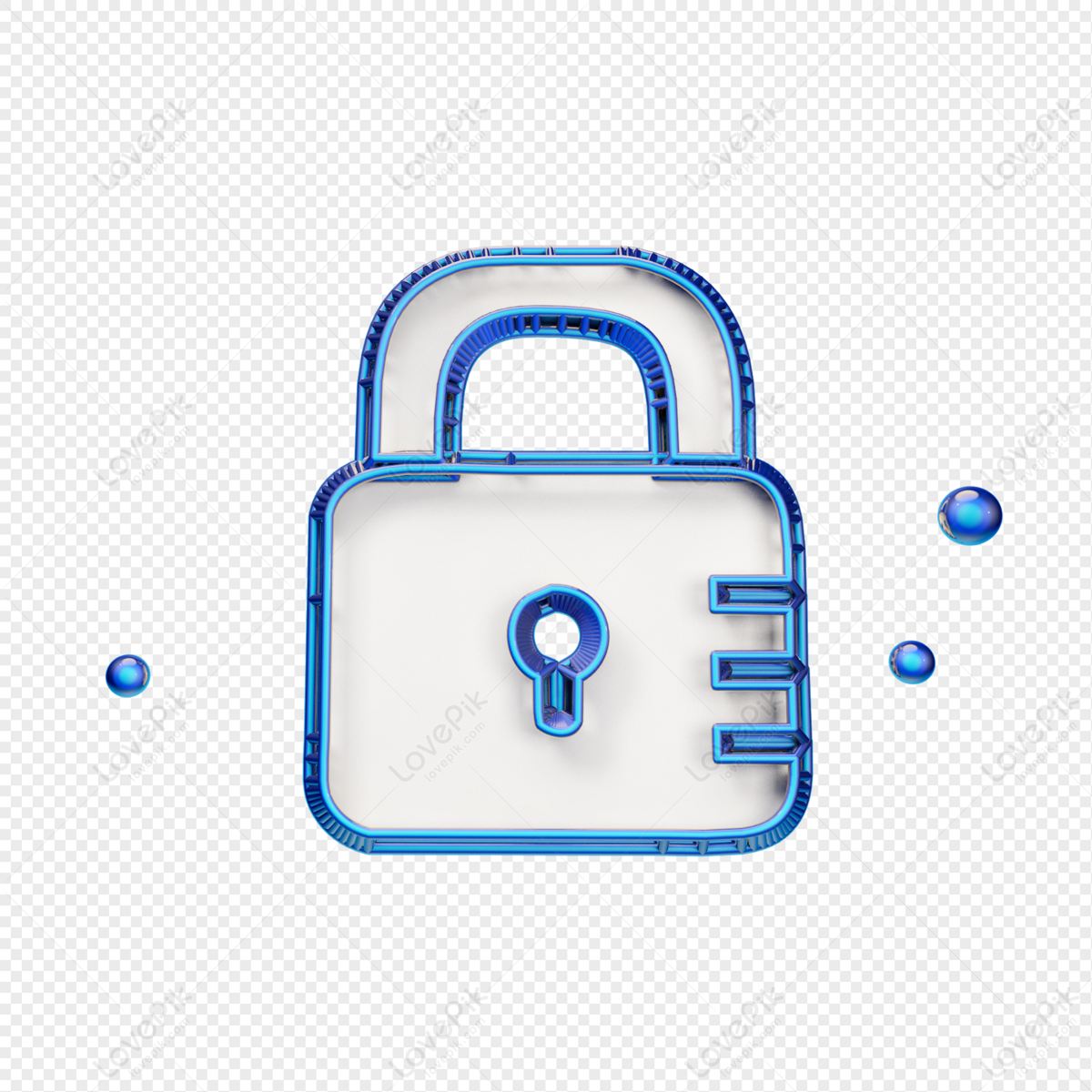 Blue Creative Lock Icon PNG Transparent Image And Clipart Image For Free  Download - Lovepik | 401156767