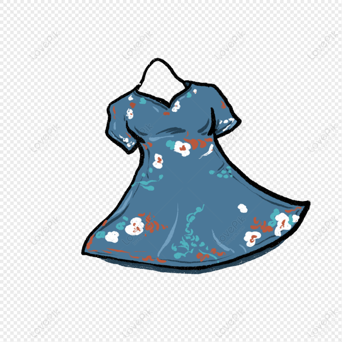 Download Floral Dress Png Picture - Dress Transparent Background, Png  Download - kindpng