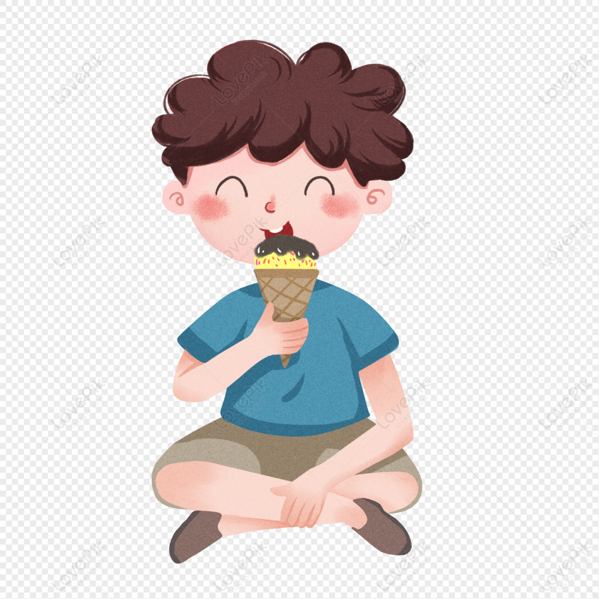 吃雪糕的小女孩AI圖案素材免費下載 - 尺寸3594 × 4947px - 圖形ID401751301 - Lovepik