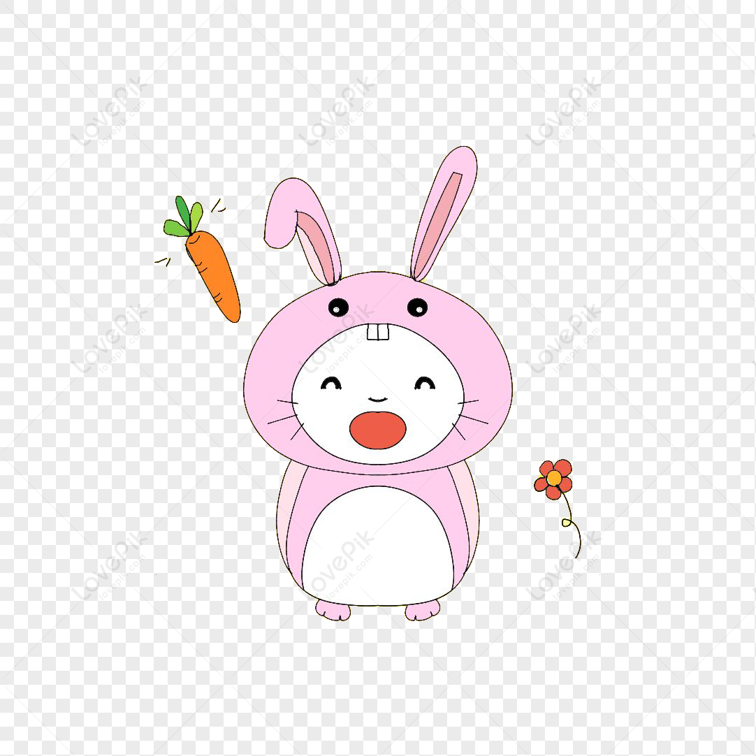 Bunny, Pink White, Bunny White, Bunny Cute PNG White Transparent And ...