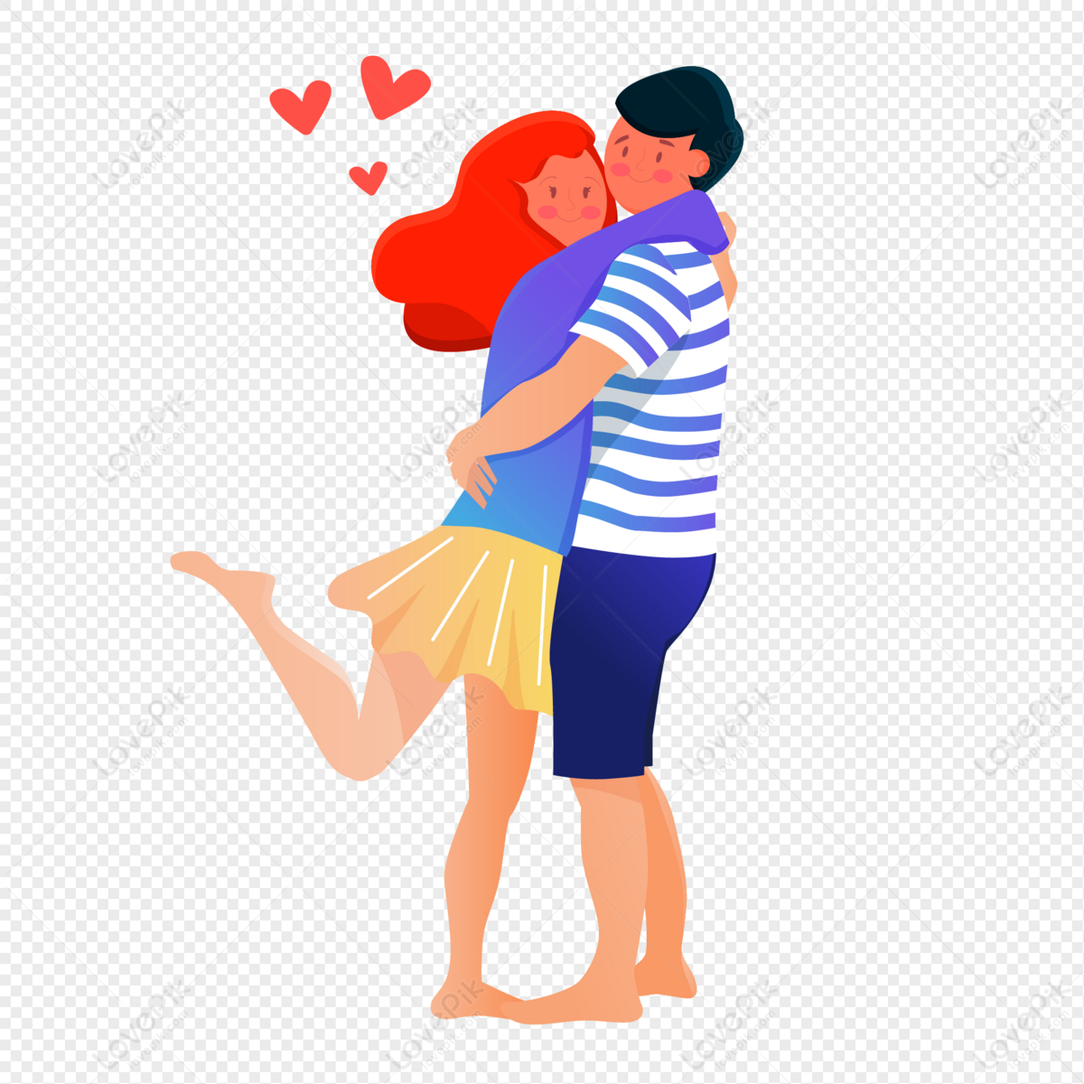 Cartoon Character Hugs Decorative Material Pattern Free PNG And Clipart  Image For Free Download - Lovepik | 401148219