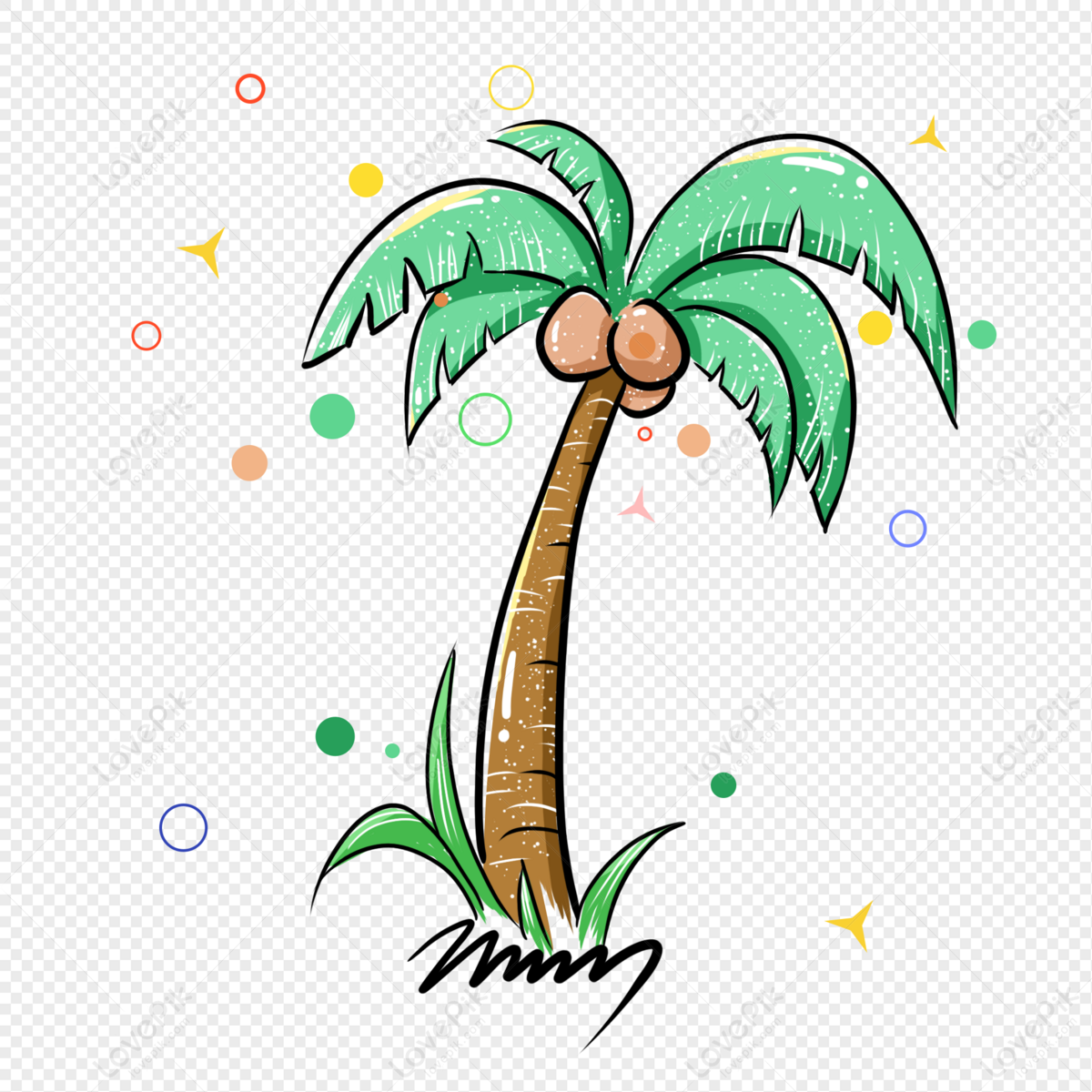 Coconut Tree Drawing png images | PNGEgg-saigonsouth.com.vn