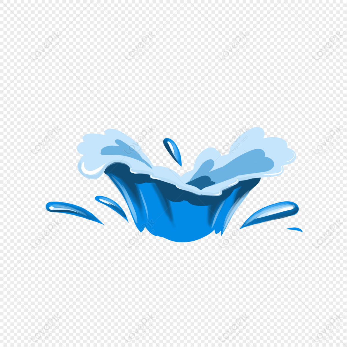 Creative Small Fresh Hand Painted Cartoon Small Water Flower Fre PNG  Transparent And Clipart Image For Free Download - Lovepik | 401163726