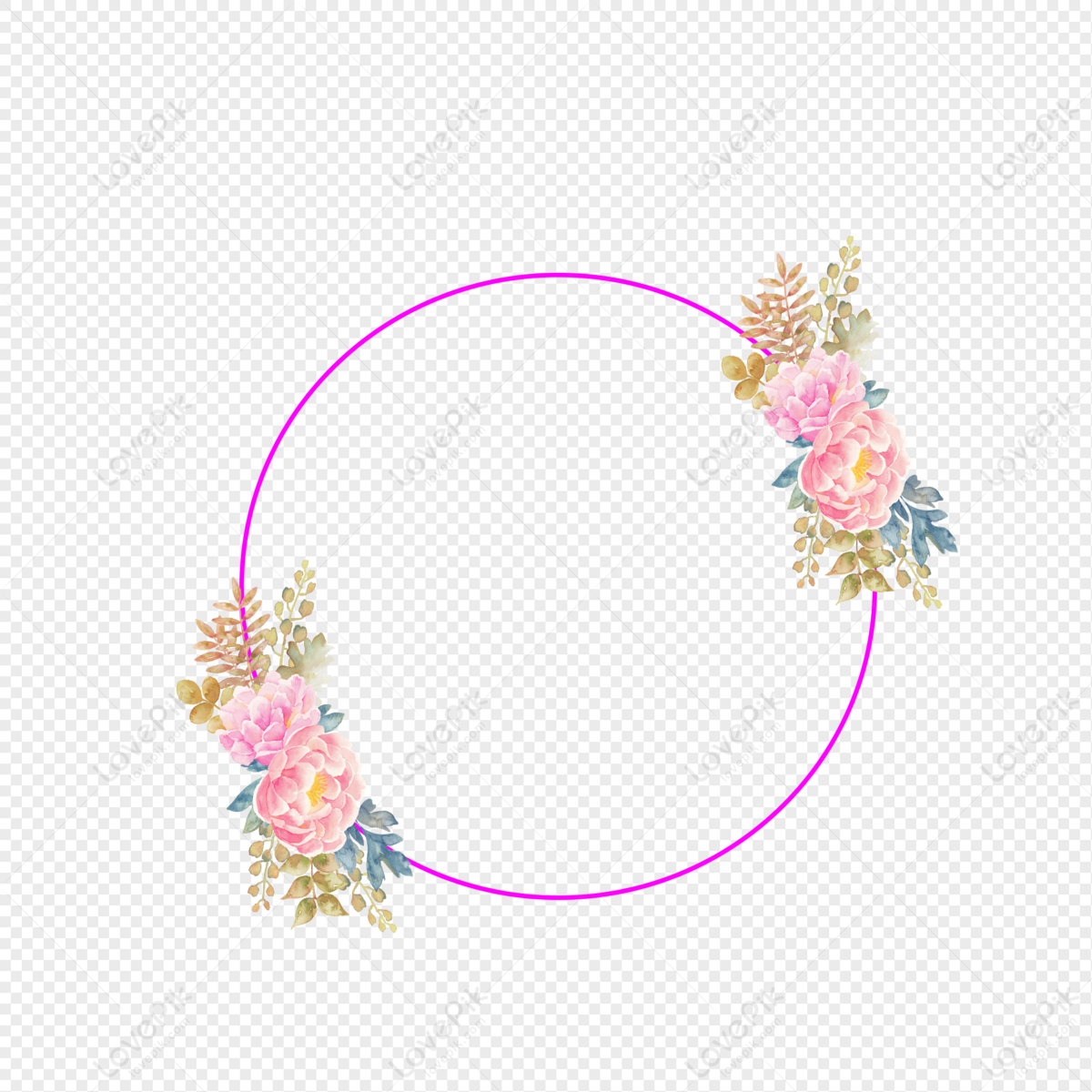 Floral Border PNG Picture And Clipart Image For Free Download - Lovepik ...