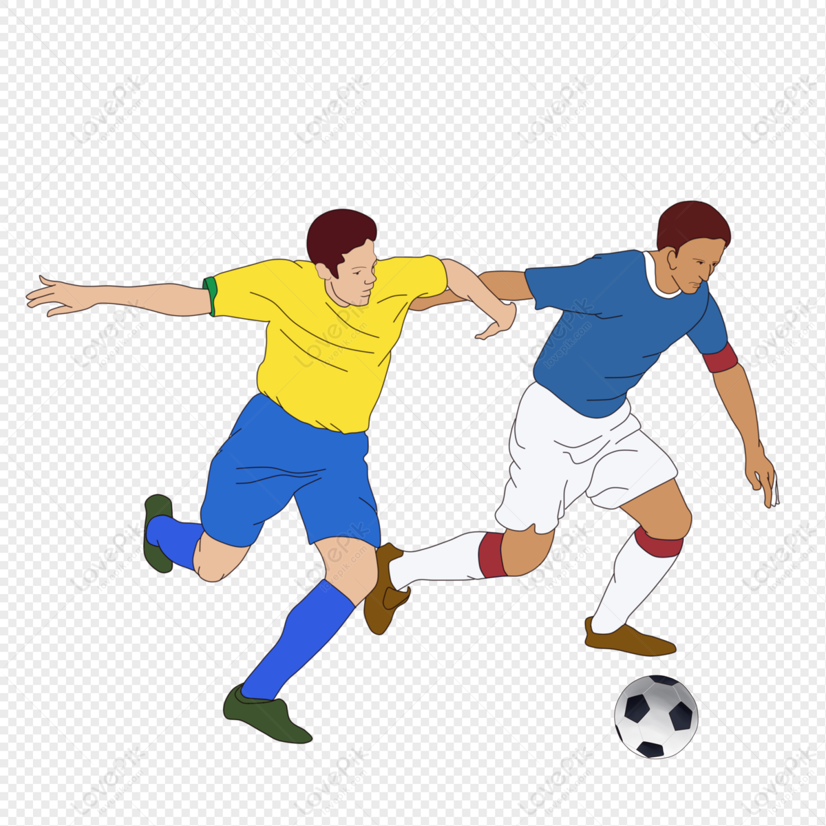 Uma Bola De Futebol Azul Amarela PNG , Clipart De Futebol, Futebol, Figura  De Futebol Imagem PNG e PSD Para Download Gratuito