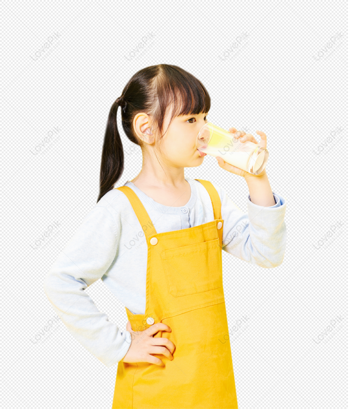 Hình ảnh Cô Bé Uống Sữa PNG Miễn Phí Tải Về - Lovepik