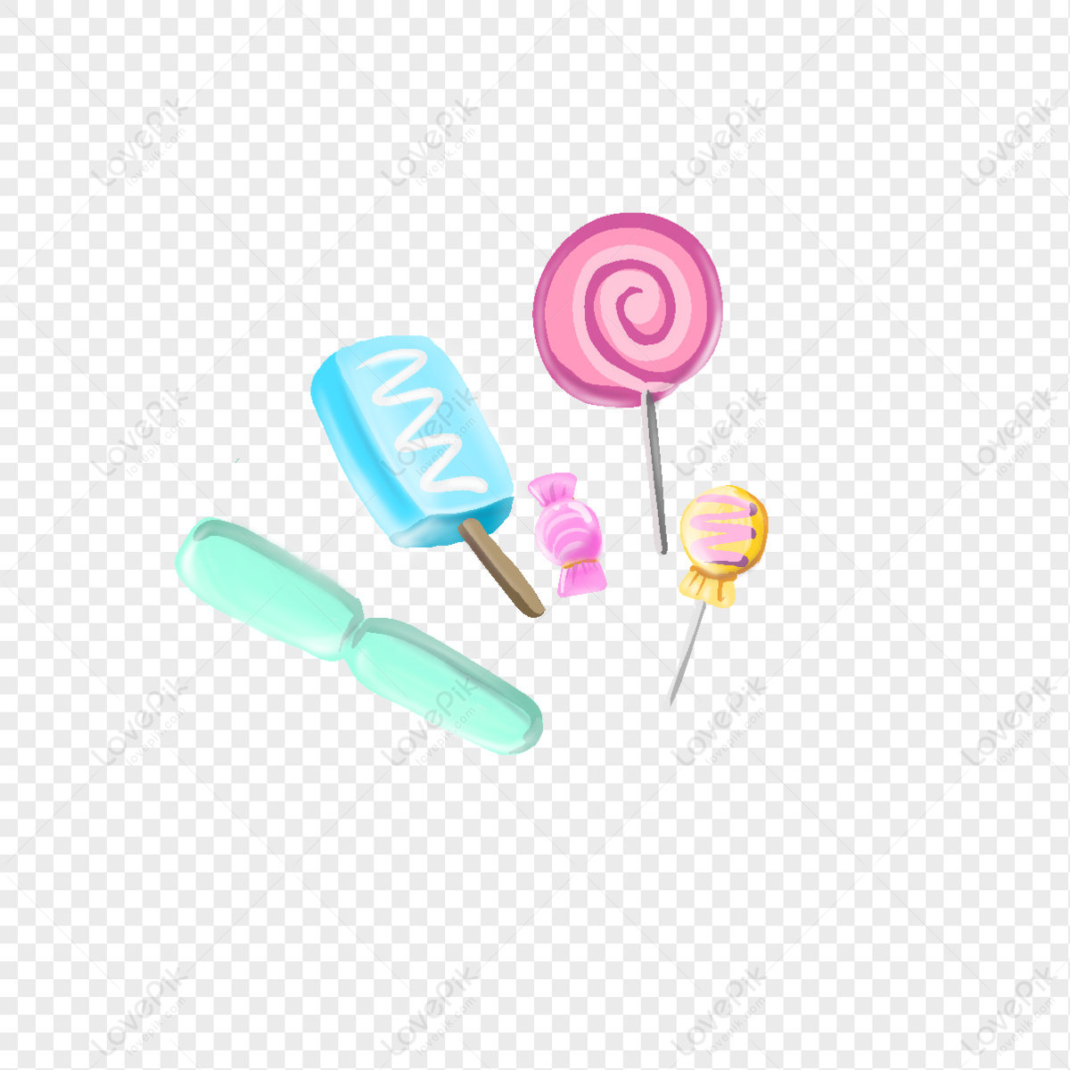 ice cream candy clipart without background