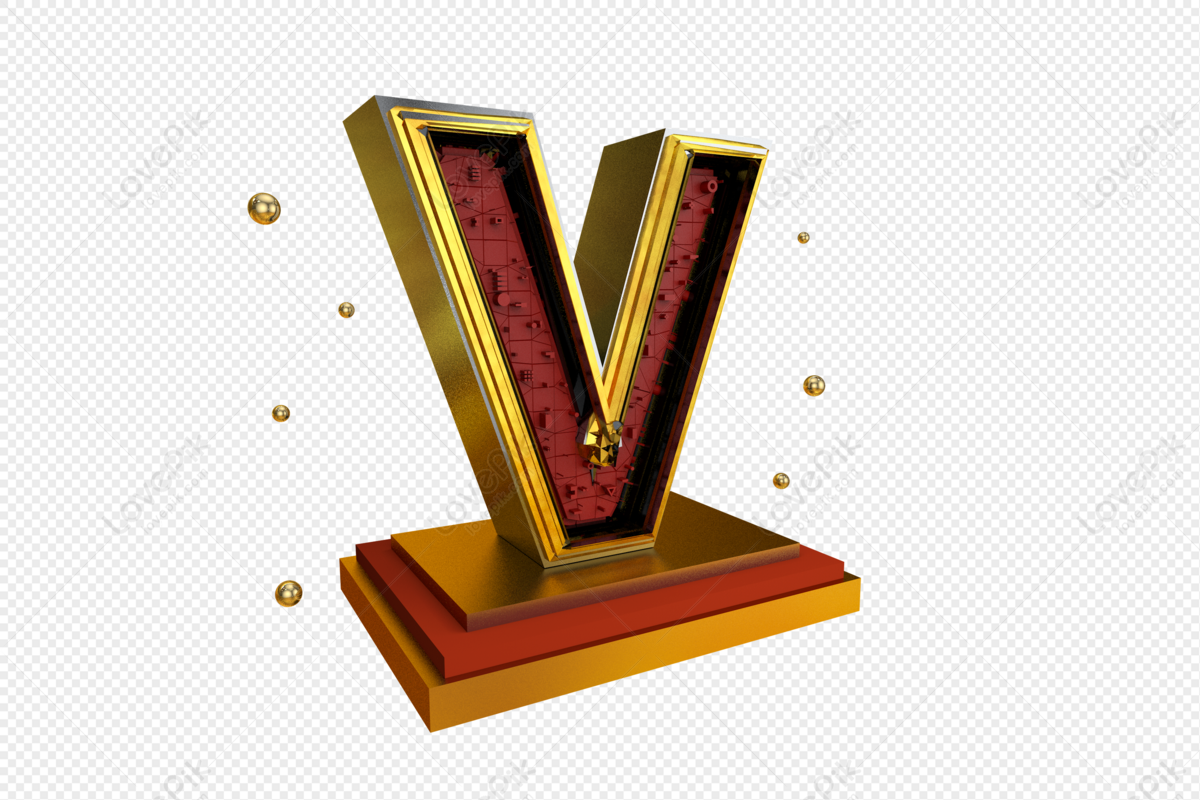 Stereo English Letter V PNG Picture And Clipart Image For Free ...