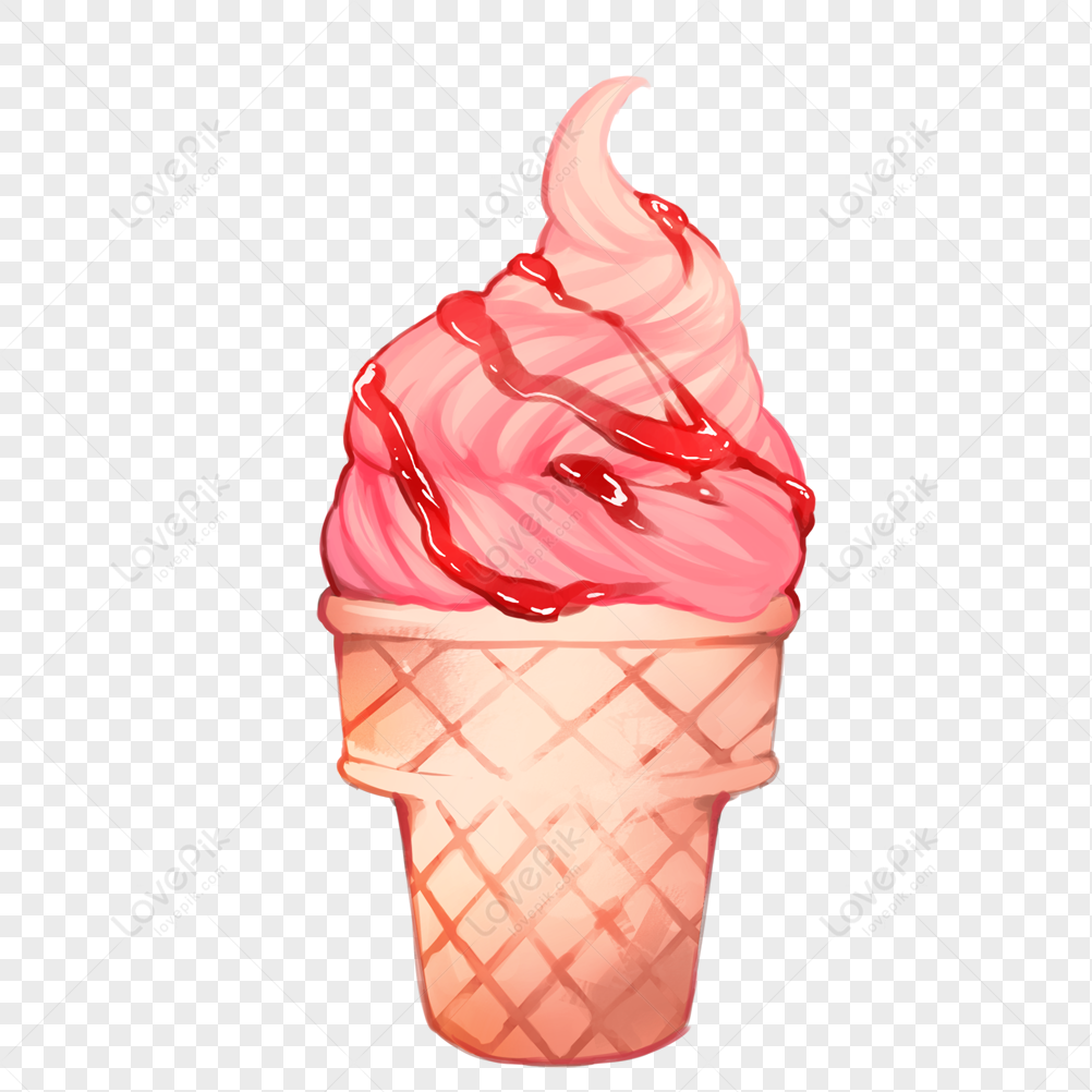 Strawberry Cone PNG Hd Transparent Image And Clipart Image For Free