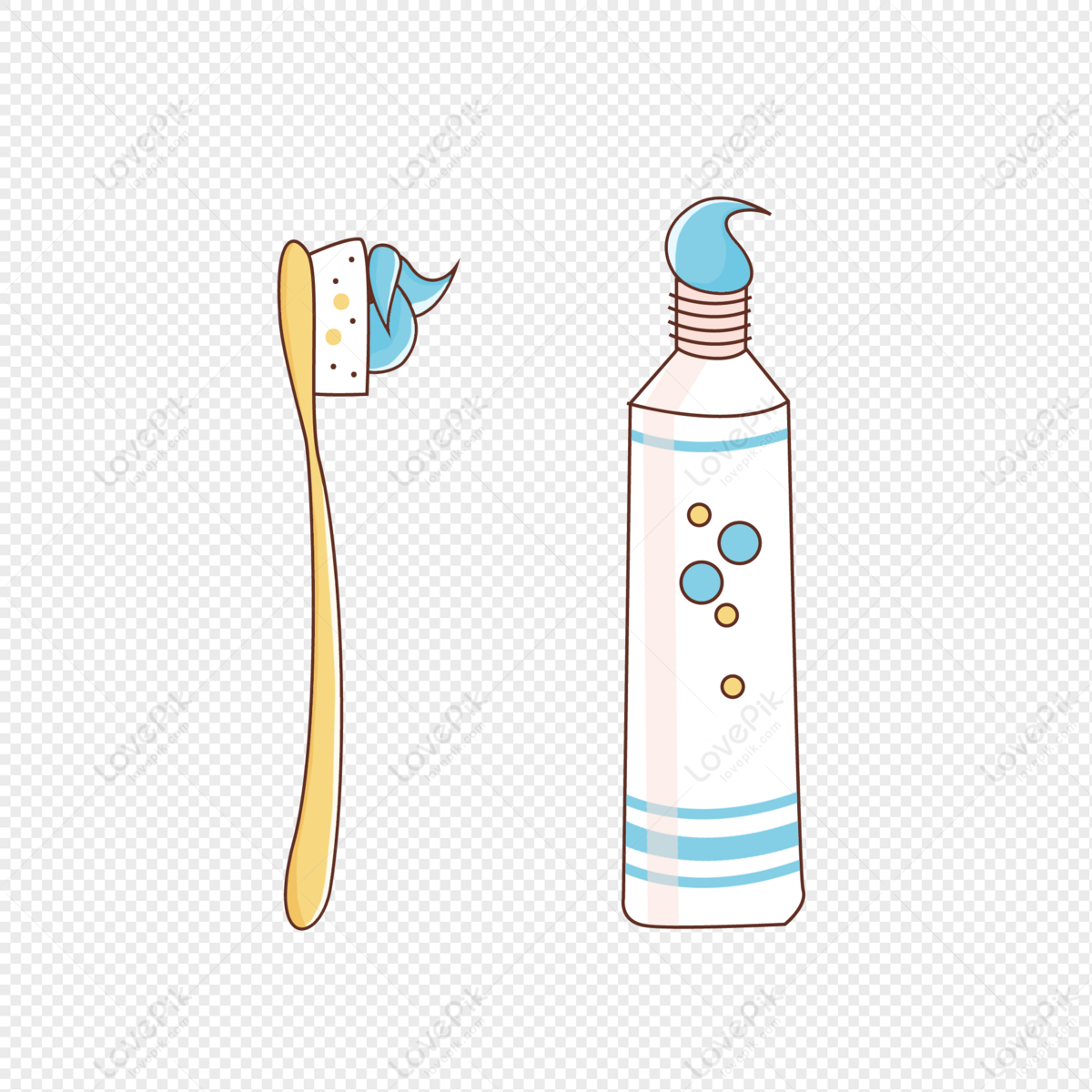 Toothbrush Toothpaste Free Material Free PNG And Clipart Image For Free  Download - Lovepik | 401154549