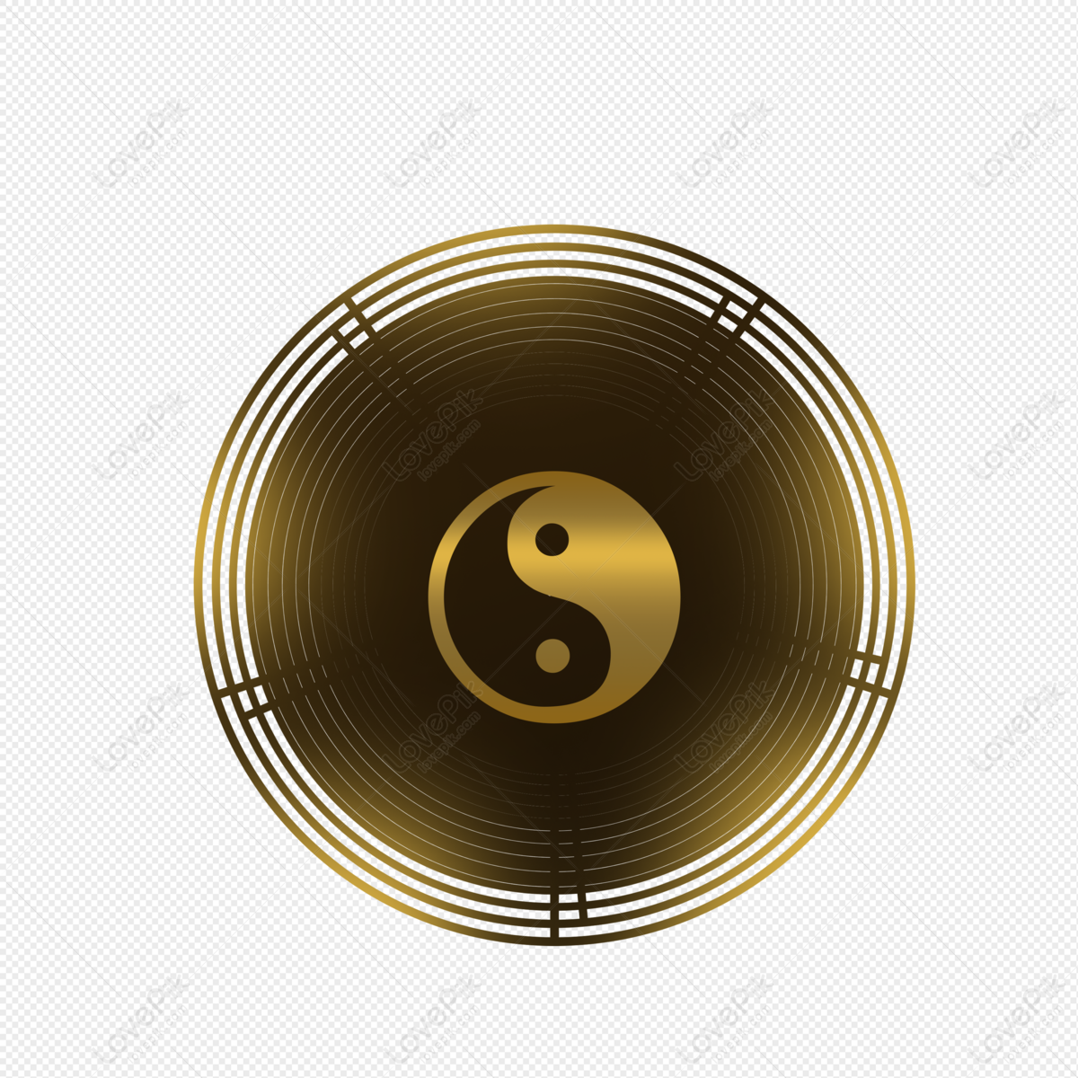3d yin yang png clipart