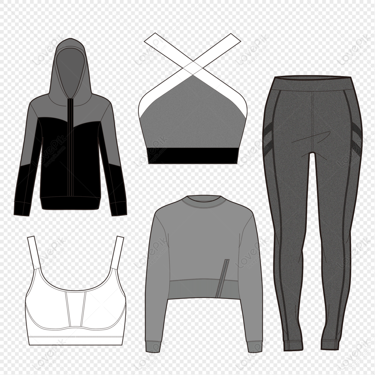 Women Sportswear PNG Images With Transparent Background