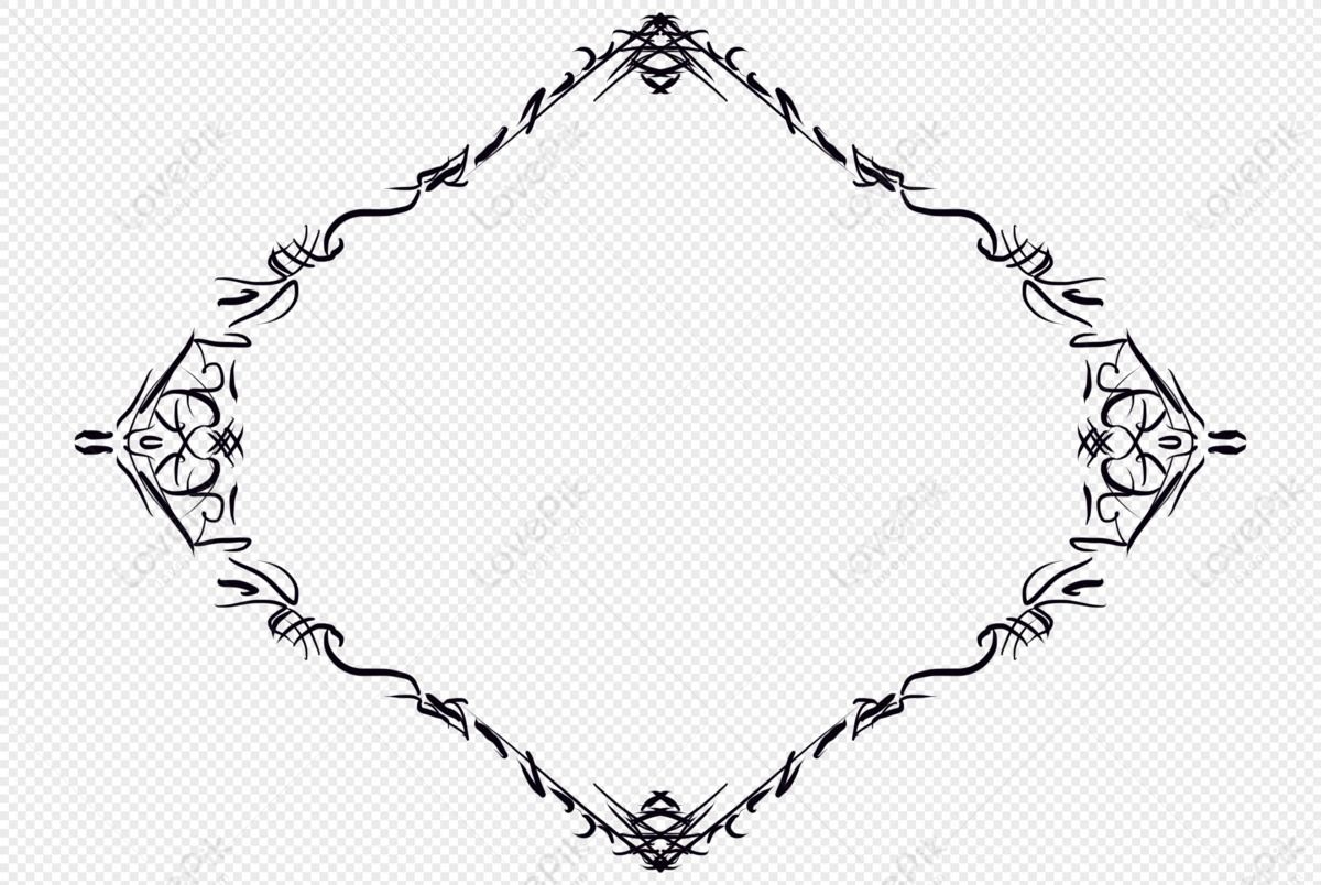 Black Pattern Border PNG Image And Clipart Image For Free Download ...