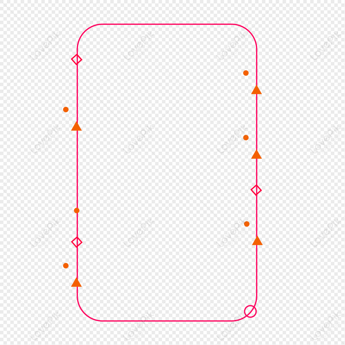Border Shading, Line Pink, Fine Lines, Light Line PNG Free Download And ...