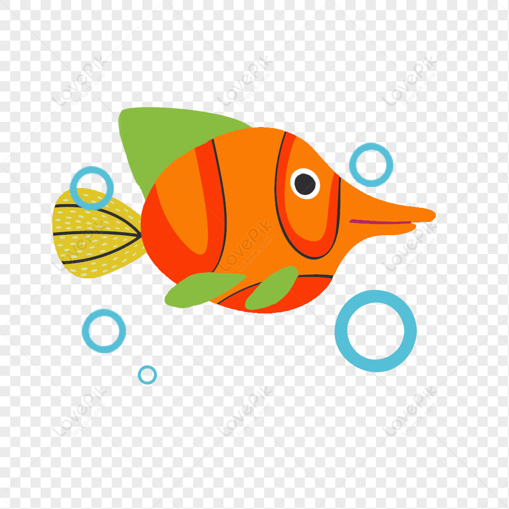 ภาพการ์ตูน ปลาการ์ตูนวาดมือคายปลาตัวเล็ก ๆ Png สำหรับการดาวน์โหลดฟรี -  Lovepik