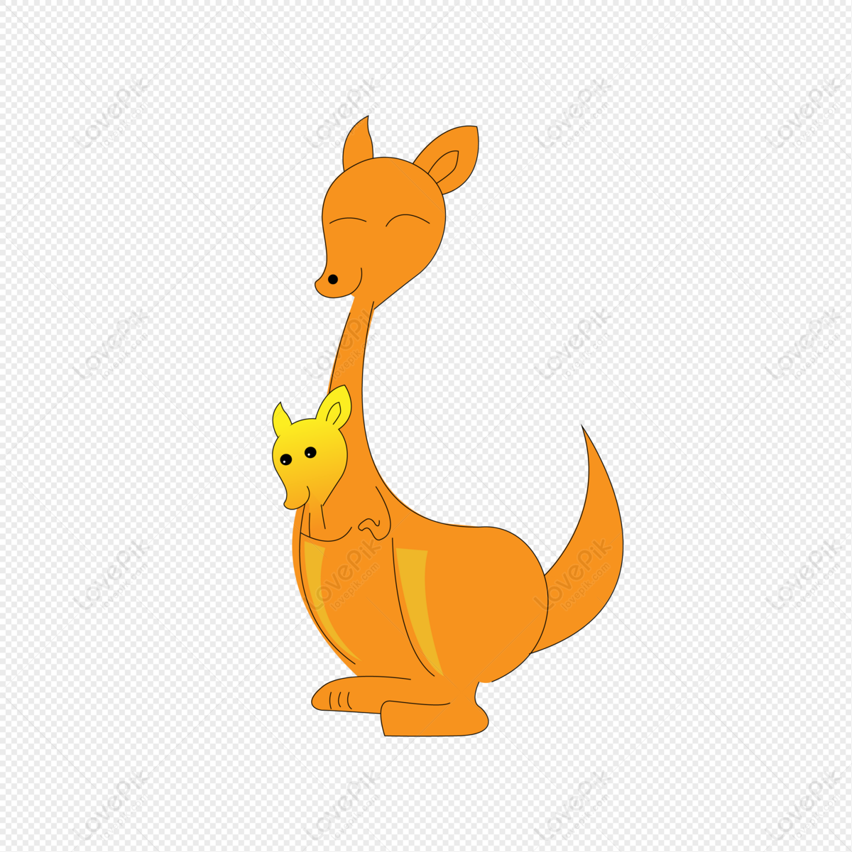 Creative Cartoon Kangaroo Mother And Child PNG Image Free Download And  Clipart Image For Free Download - Lovepik | 401190611