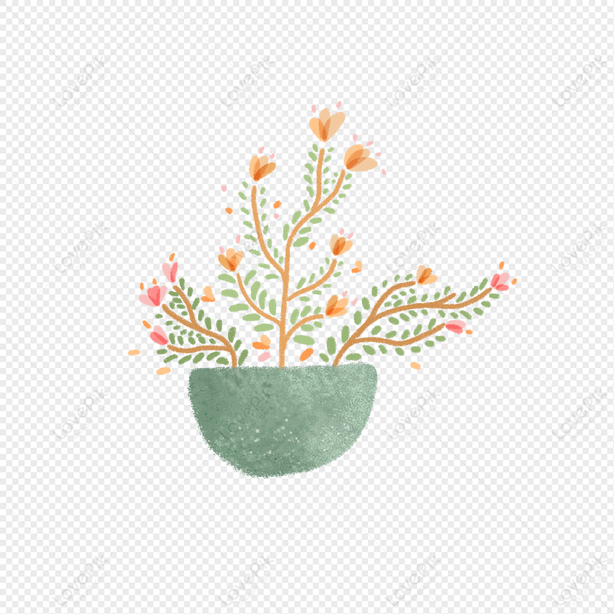 Vector Collection Cute Line Drawing Flower Pots House Plants Valentine's  Stock Vector by ©tiny_selena 213065322