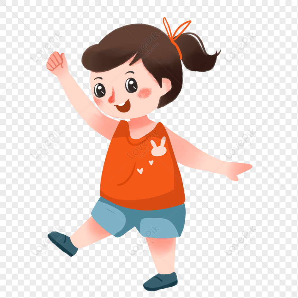 Girl On An Outing PNG Transparent And Clipart Image For Free Download ...