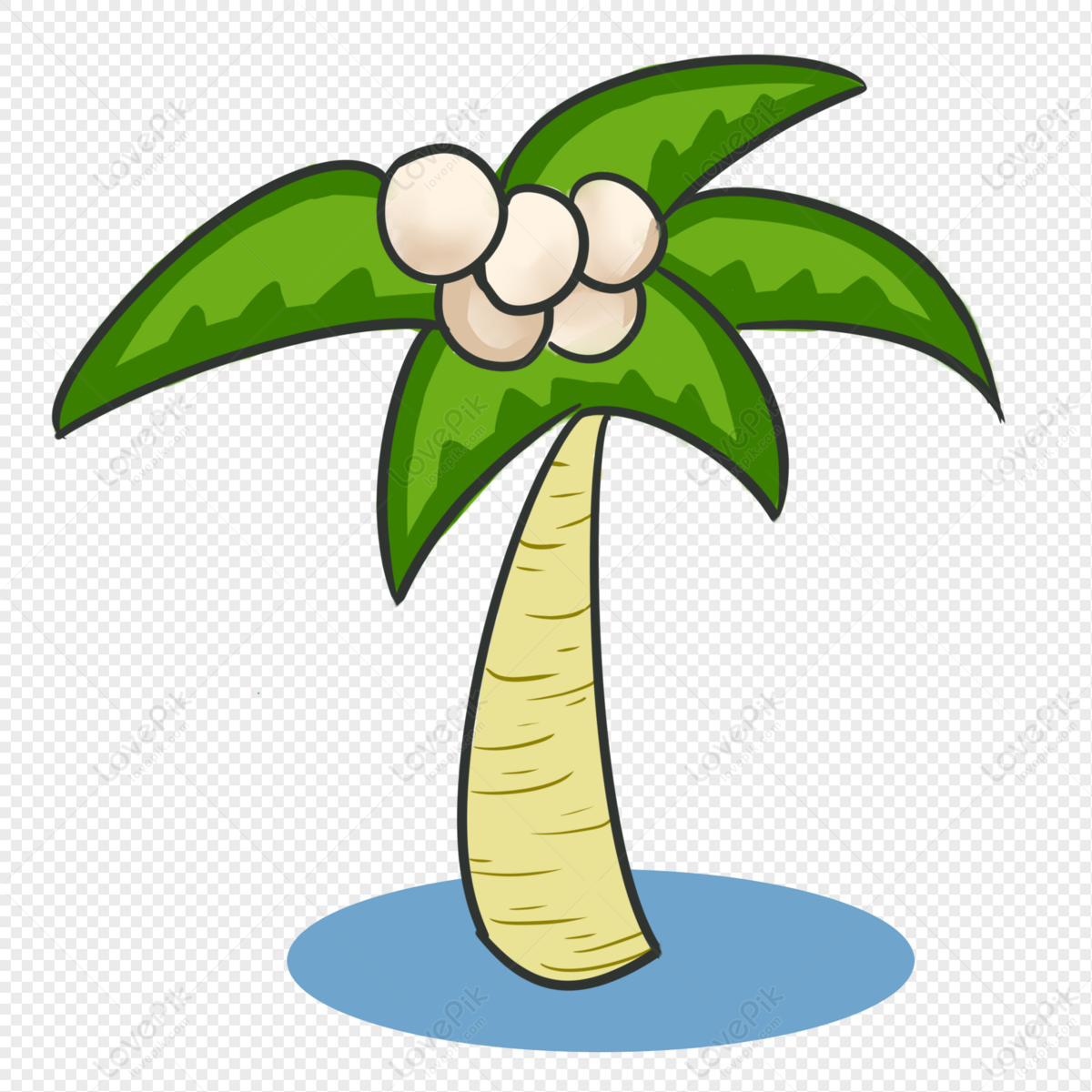 Green Coconut Tree Free PNG And Clipart Image For Free Download - Lovepik |  401180019