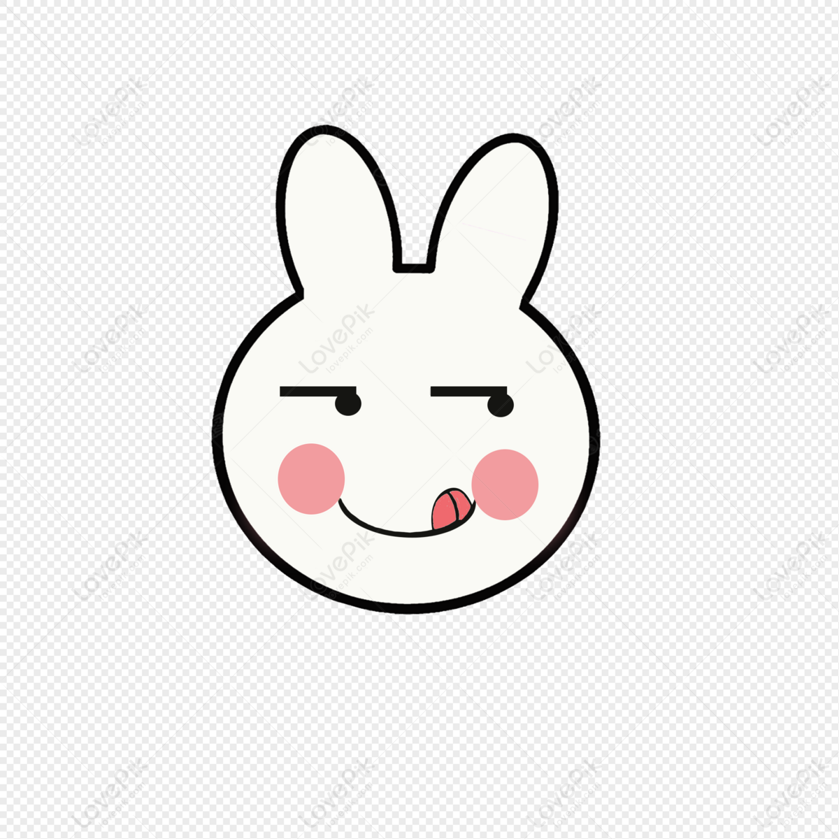 Hand Drawn A Cute Cartoon Rabbit Free PNG And Clipart Image For ...