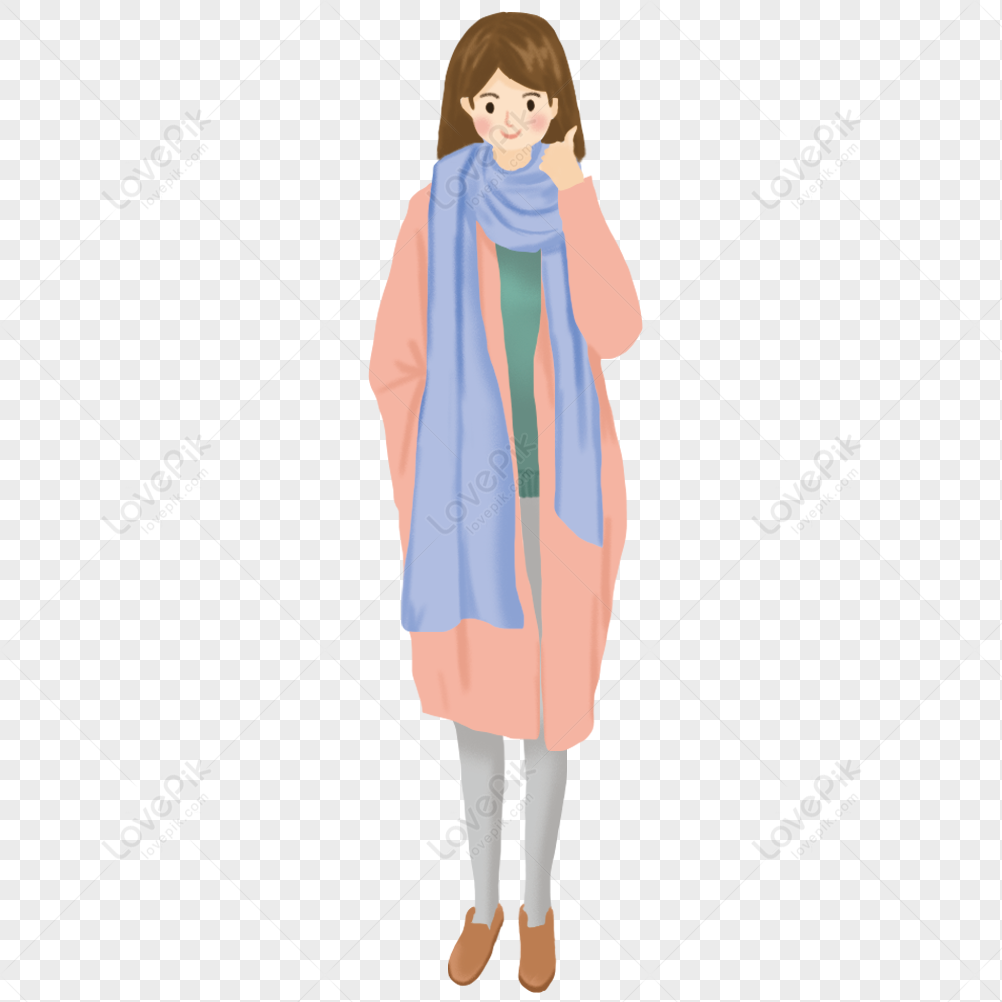 Winter Cartoon png download - 1100*1100 - Free Transparent Scarf