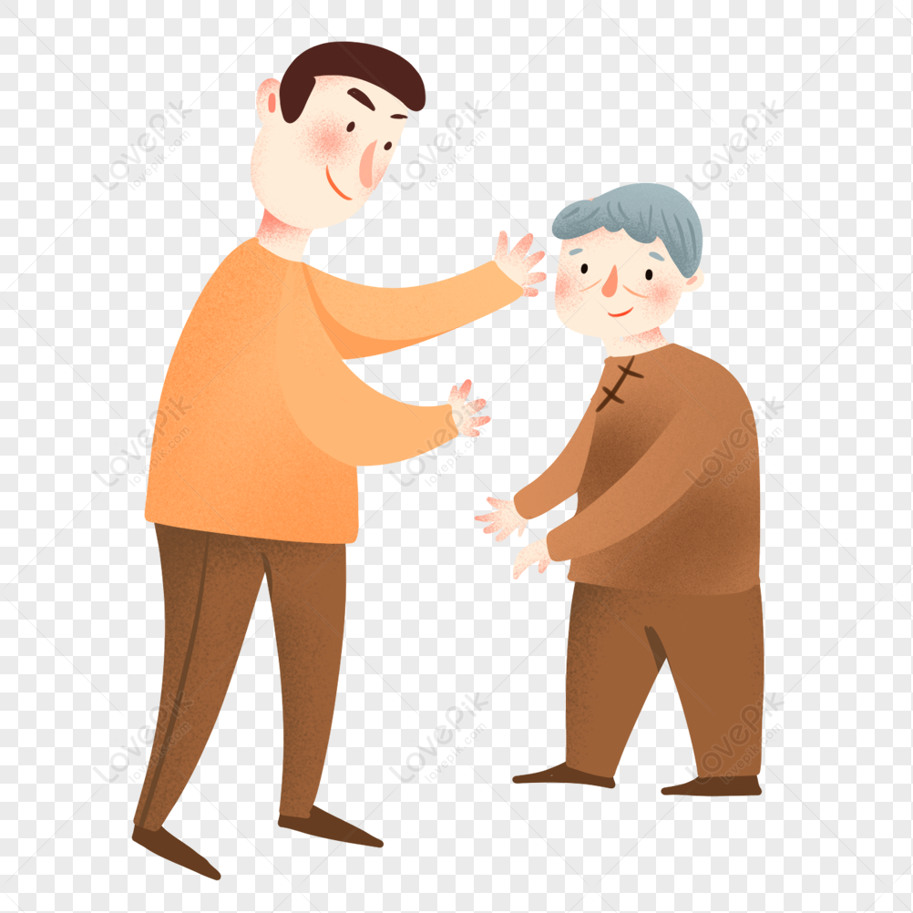 Man Hugging Mother PNG Free Download And Clipart Image For Free ...
