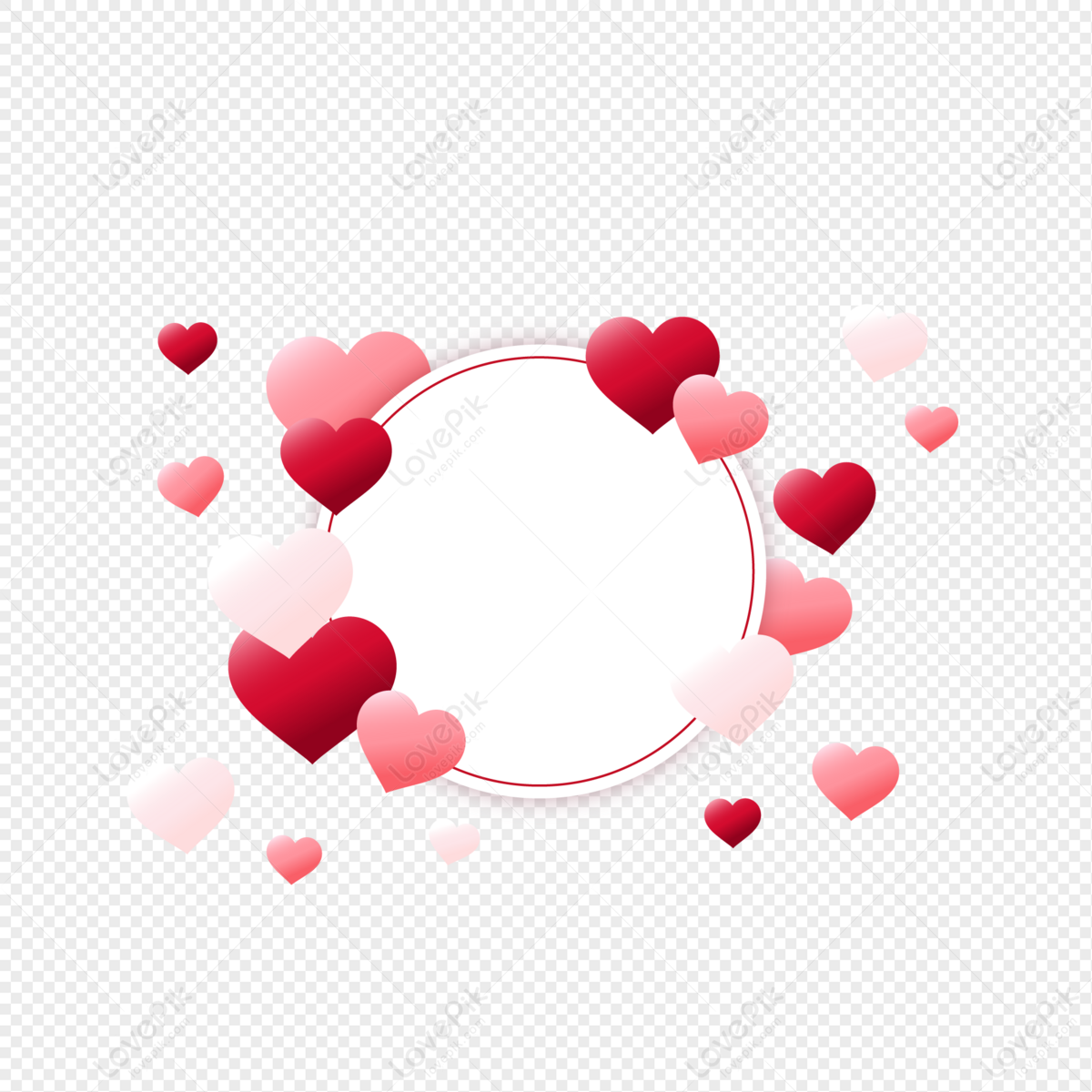 Round Love Border PNG Image And Clipart Image For Free Download ...