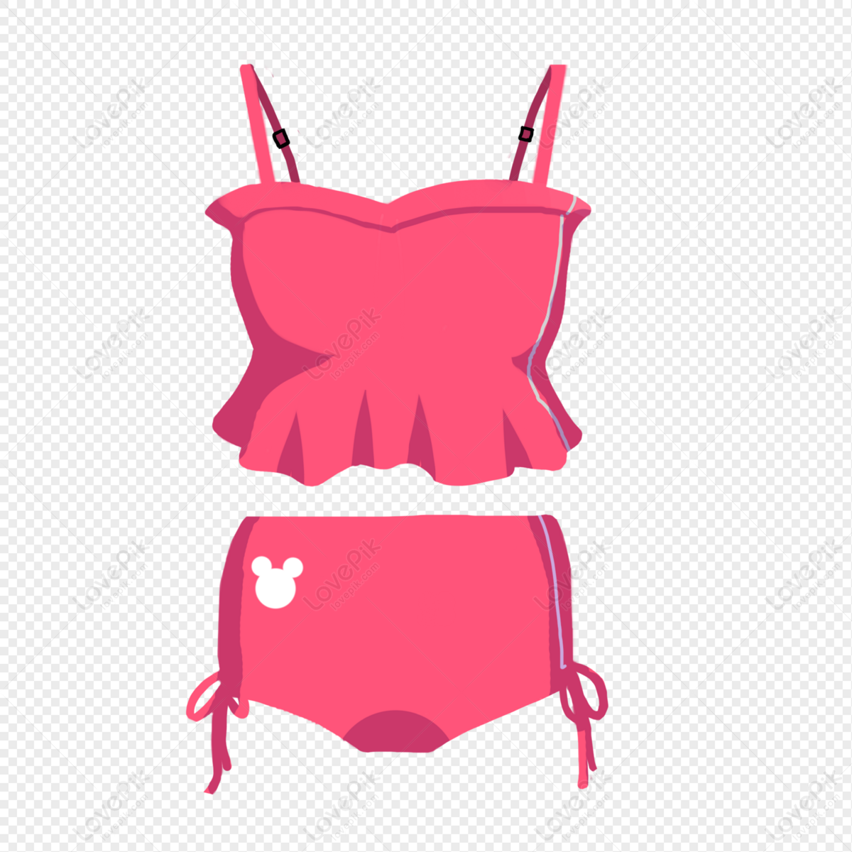 Swimsuit, Animation Cartoon, Cartoon Pink, Cartoon Cute PNG Picture And ...