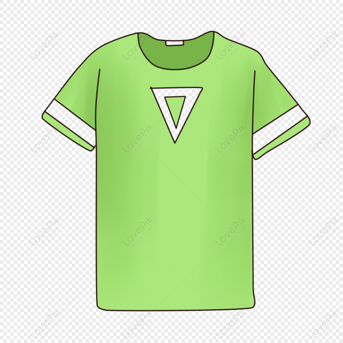 Green t shirt cartoon best sale