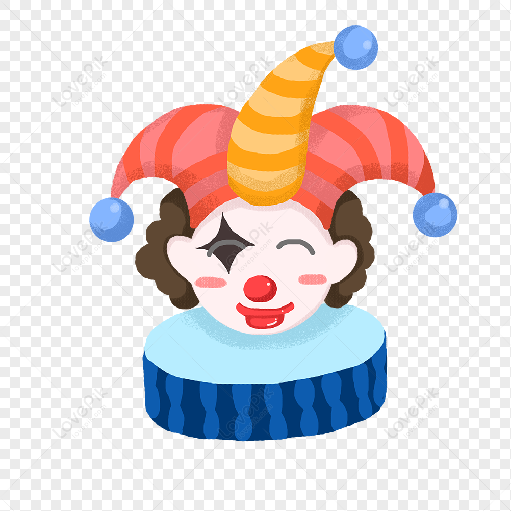 Cartoon Hand Drawn Funny Clown PNG Hd Transparent Image And Clipart Image  For Free Download - Lovepik | 401200354