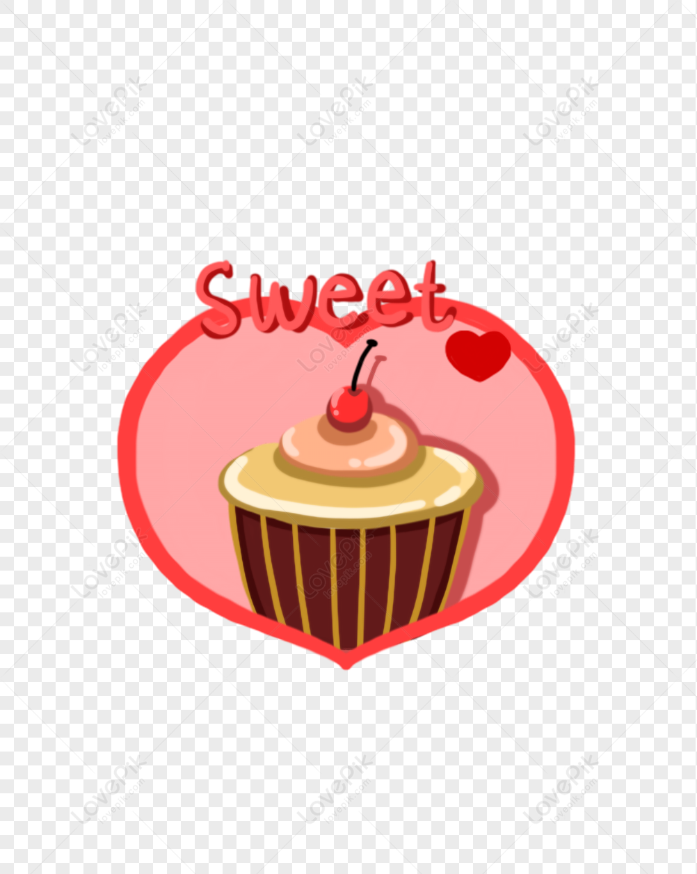 Cartoon Hand Drawn Love Sweet Cake PNG White Transparent And Clipart Image  For Free Download - Lovepik | 401194352