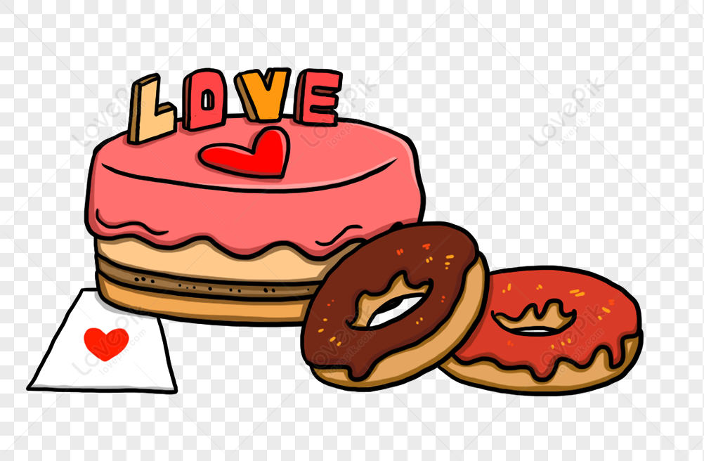 Dibujados A Mano Deliciosos Pasteles Y Donas PNG Imágenes Gratis - Lovepik