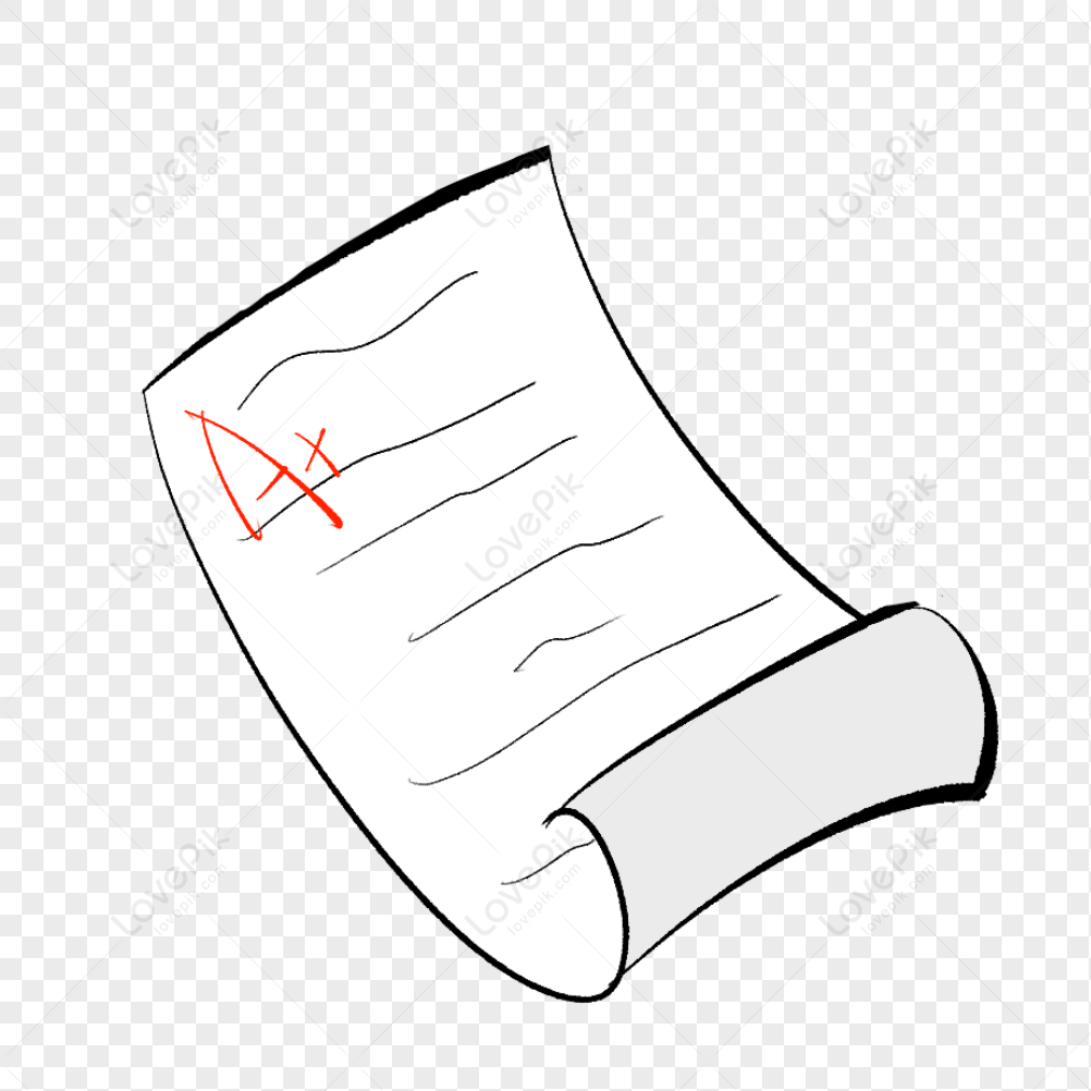 Hand Drawn Test Paper PNG Transparent And Clipart Image For Free Download -  Lovepik | 401196456