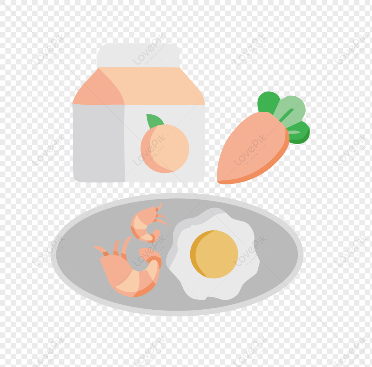 Healthy Nutrition Breakfast Diet Cartoon Flat Hand Drawn PNG Image And  Clipart Image For Free Download - Lovepik | 401192678