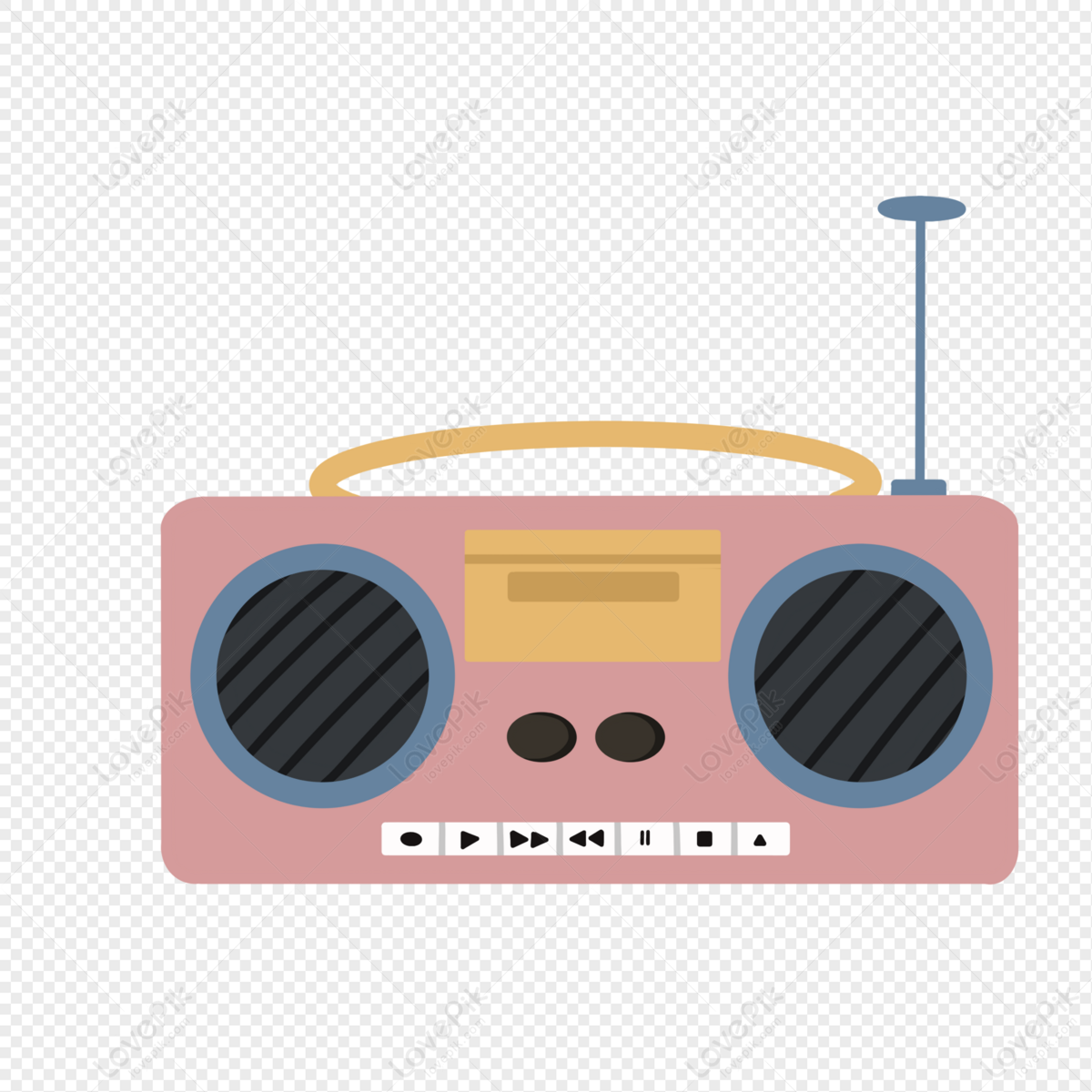 Retro Radio PNG Images With Transparent Background | Free Download On  Lovepik
