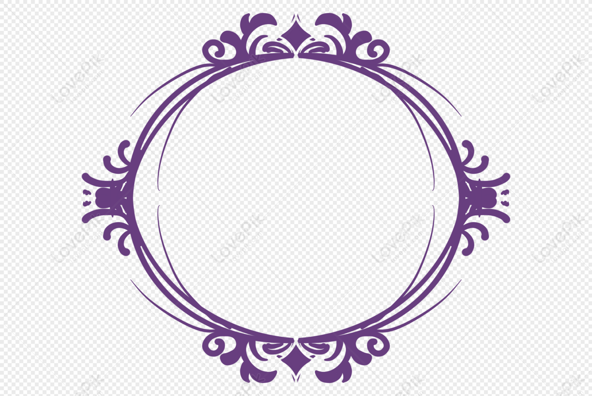 Purple Pattern Border Png Transparent And Clipart Image For Free 