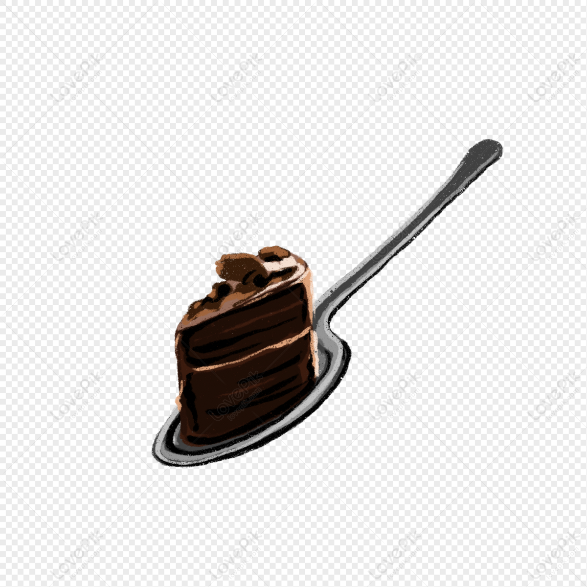 Desenho Bolo de Chocolate PNG para baixar grátis em alta resolução