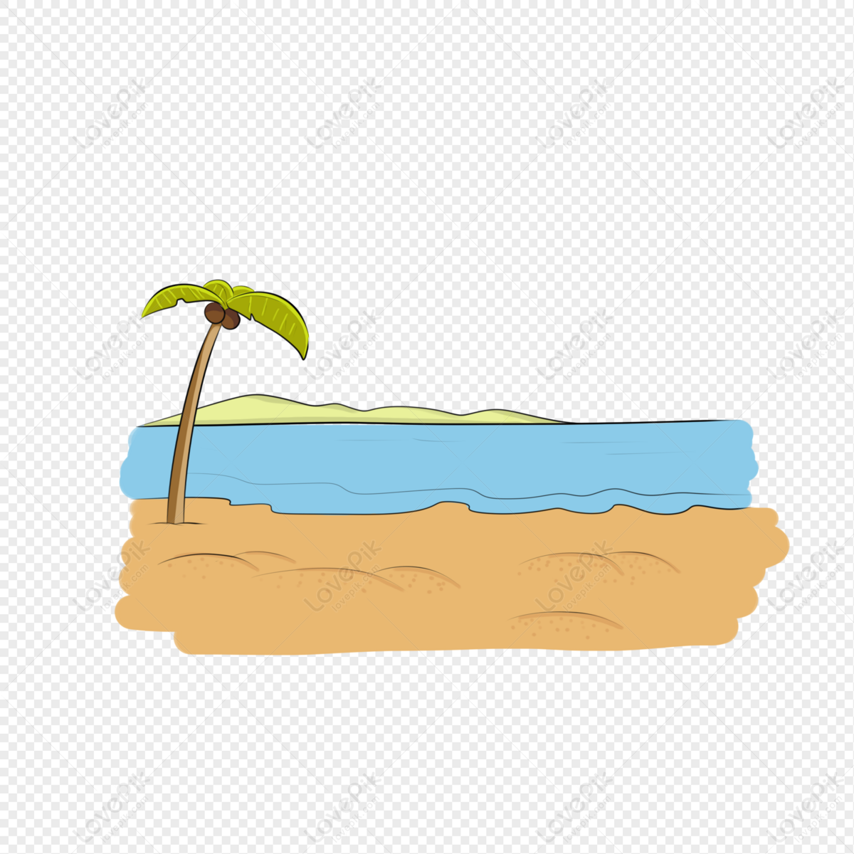 Dibujos Animados De Vacaciones De Playa De Verano PNG Imágenes Gratis -  Lovepik