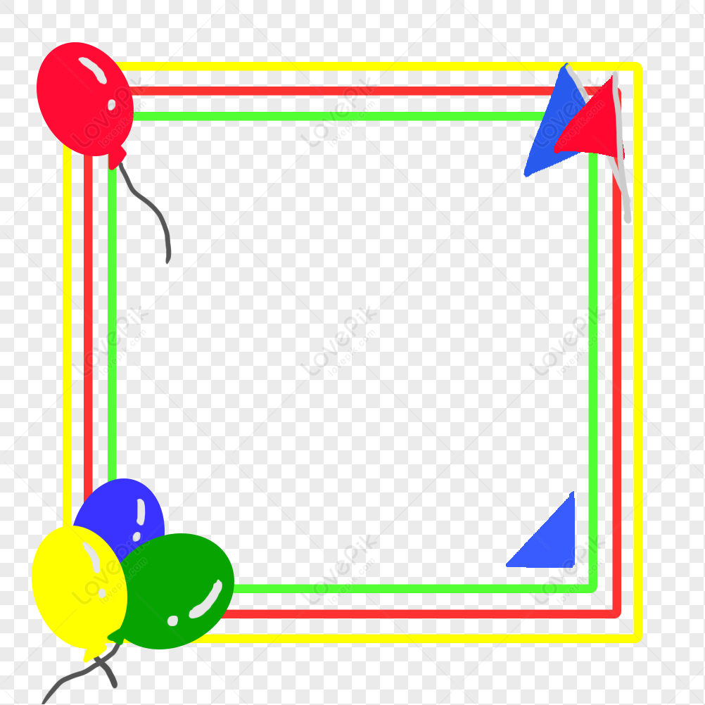 birthday balloons border png