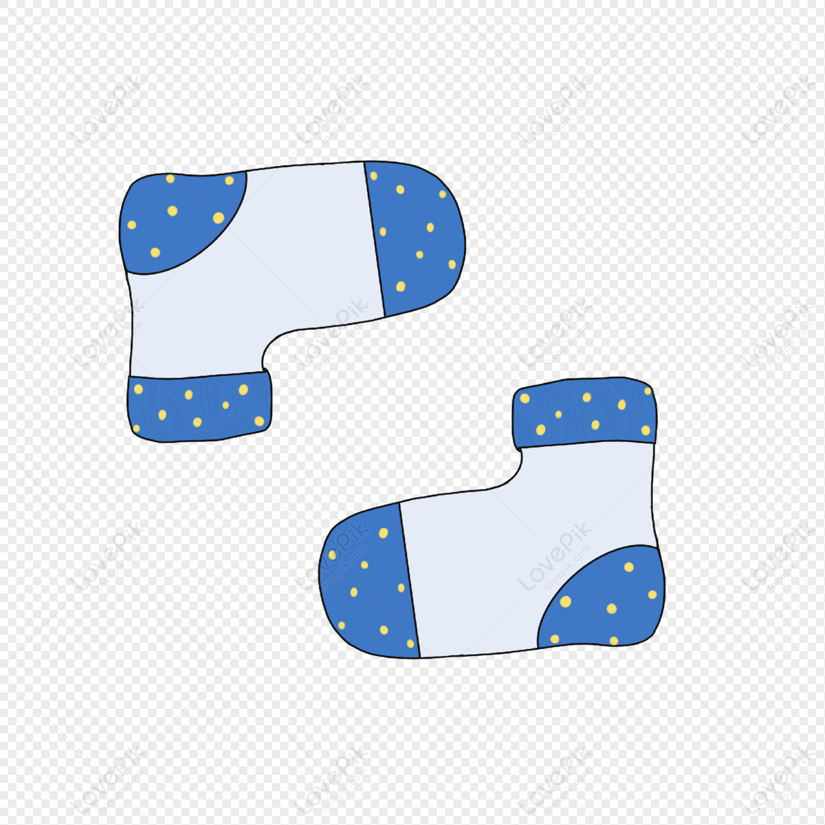 Blue Sock Clipart