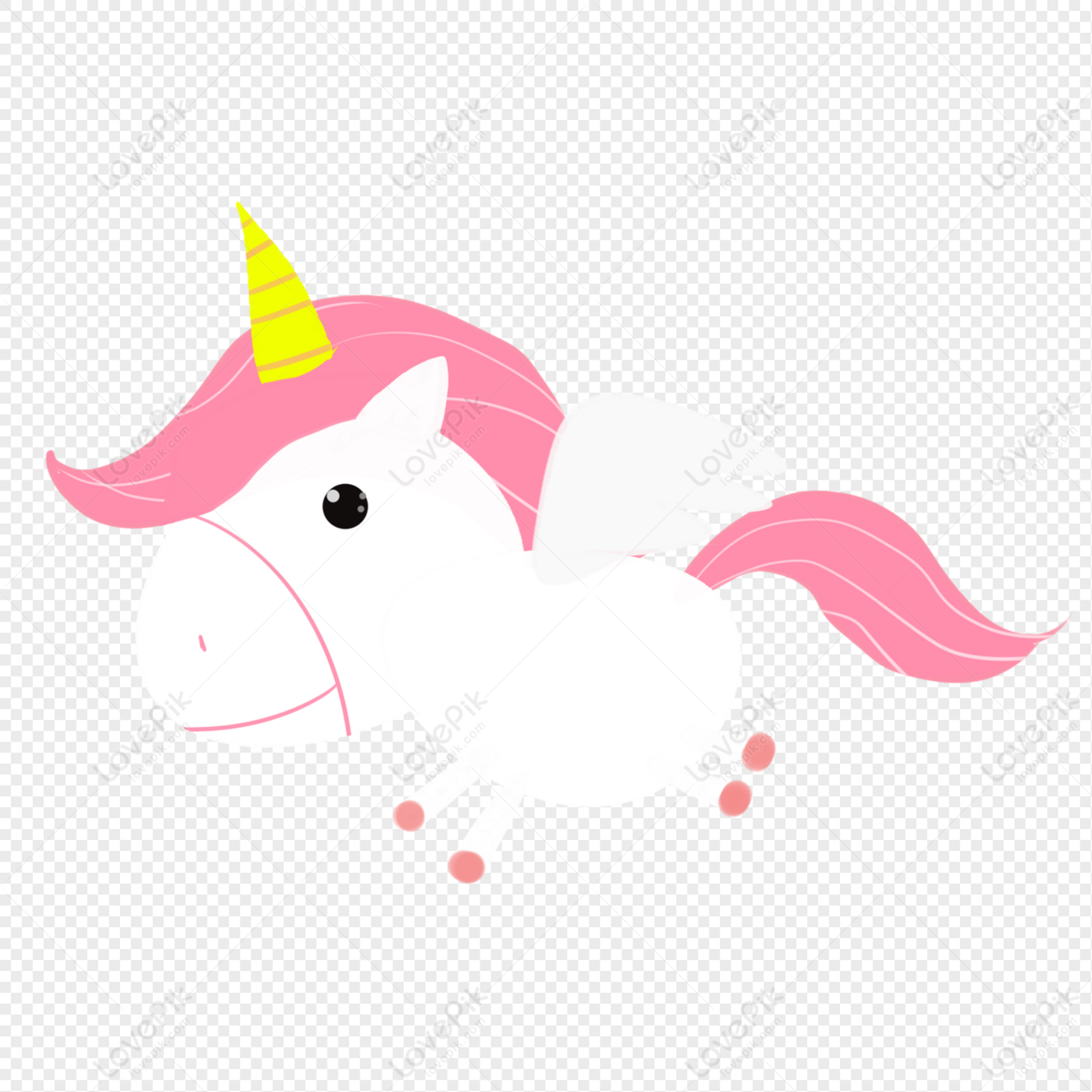 Cartoon Unicorn PNG Transparent Background And Clipart Image For Free ...