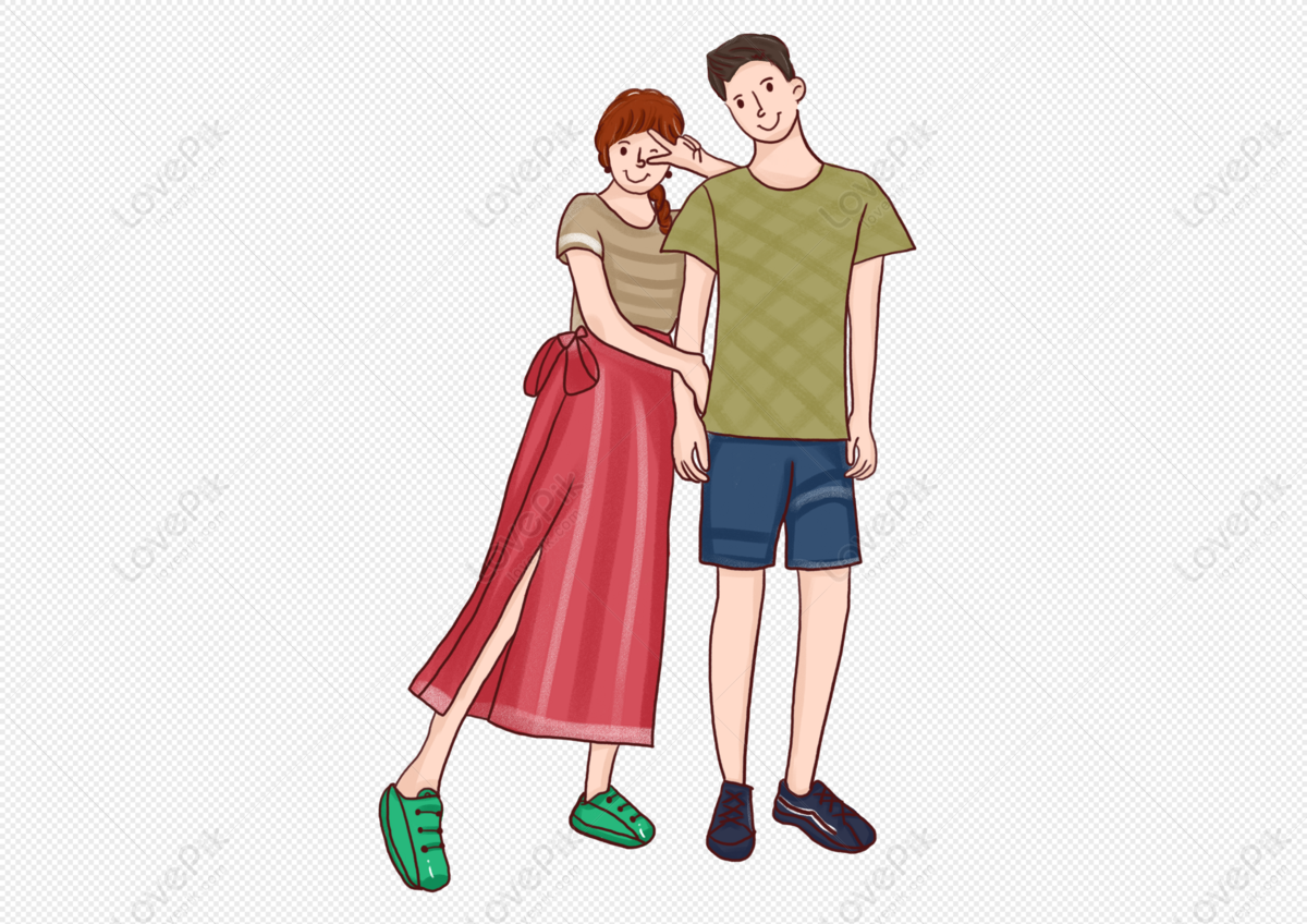 Cartoon Valentine Couple Boys And Girls PNG Picture And Clipart Image For  Free Download - Lovepik | 401225965