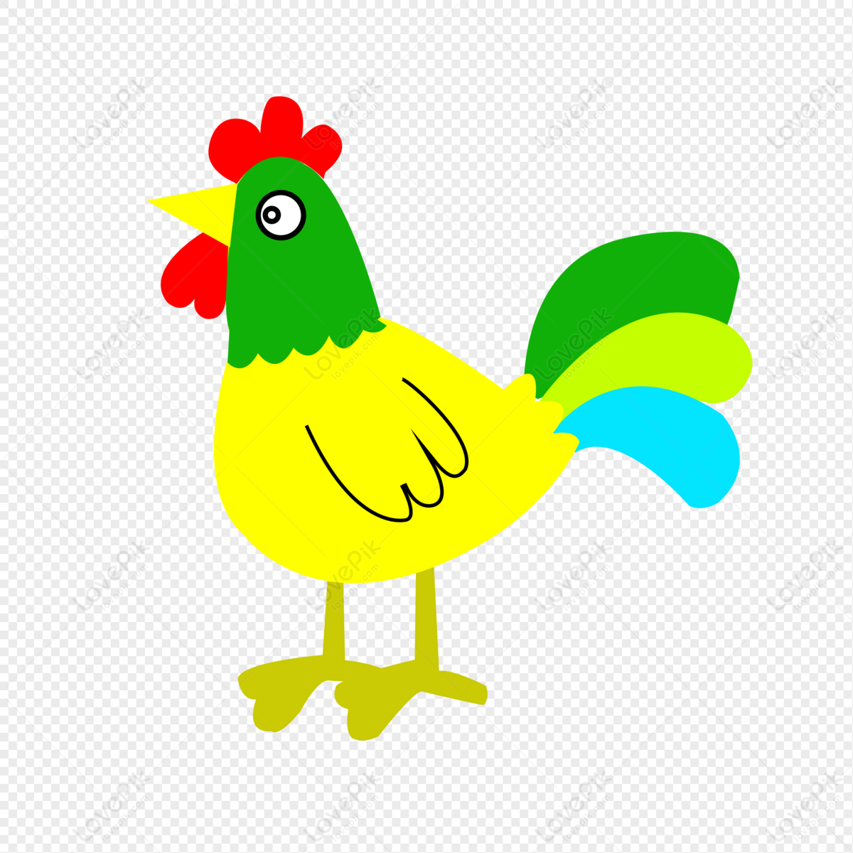 Hướng dẫn cách vẽ con gà trống đơn giản với 8 bước