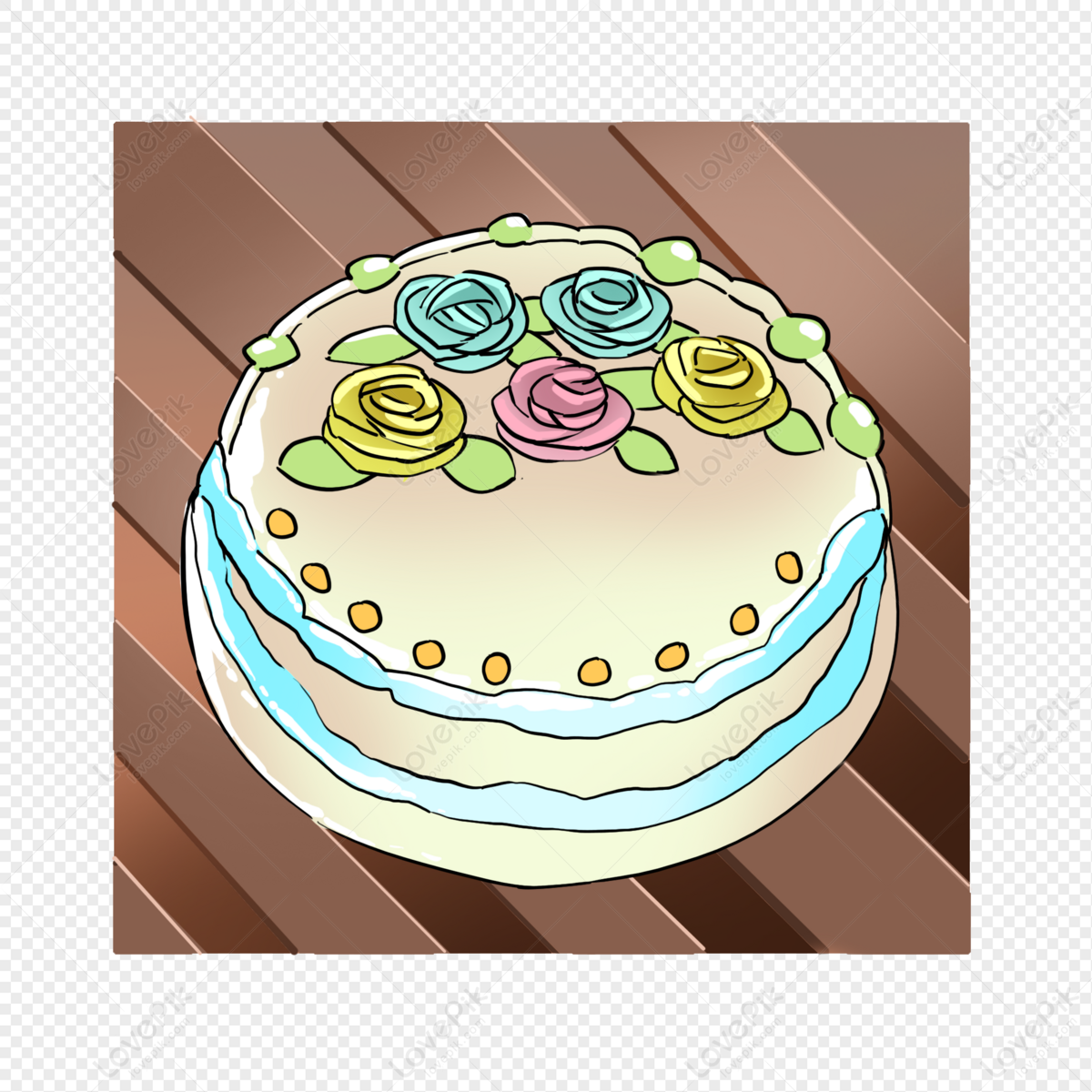 Basic Flower Cake - Rashmi's Bakery