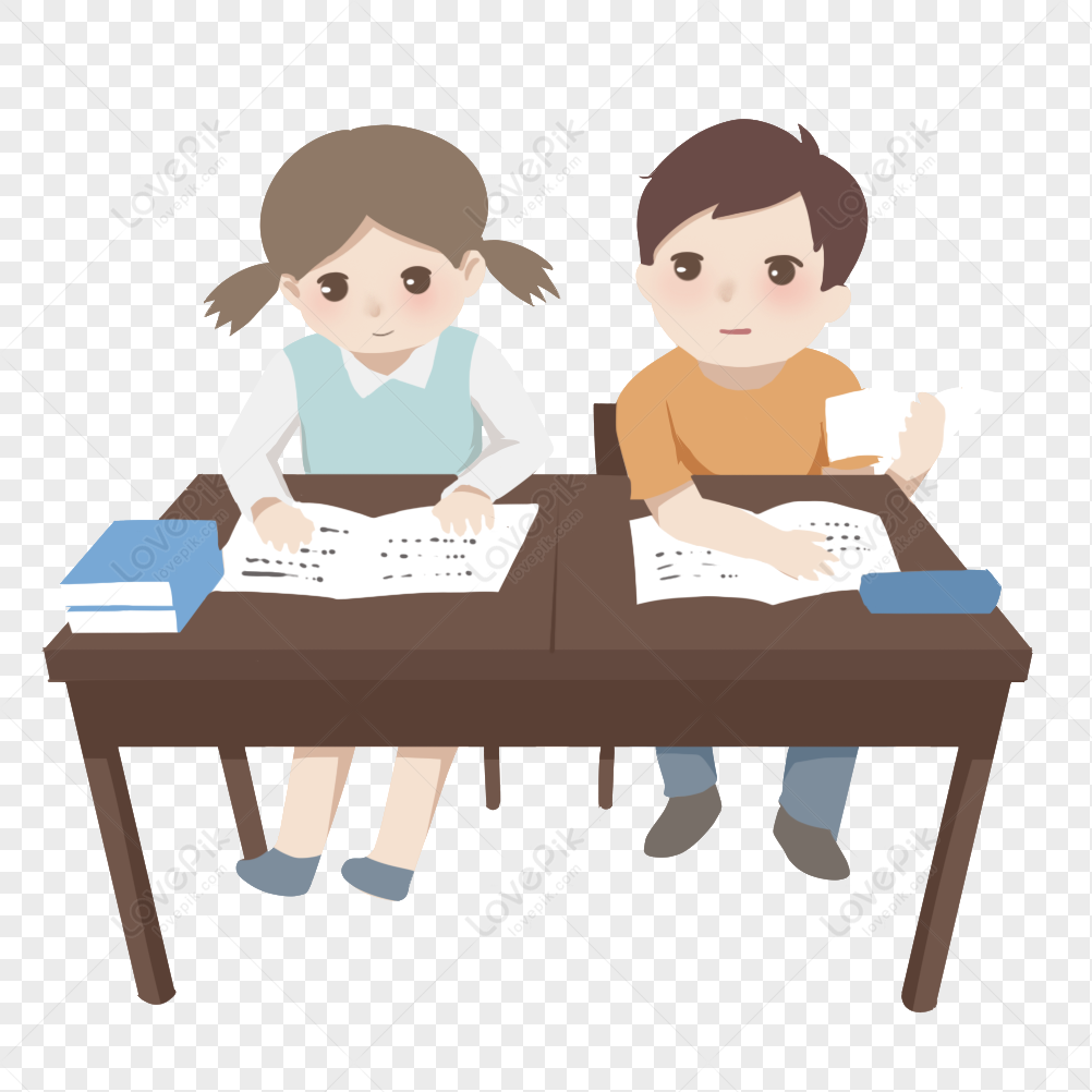 Examination Review, Desk Homework, Children Desk, High Quality PNG Free ...