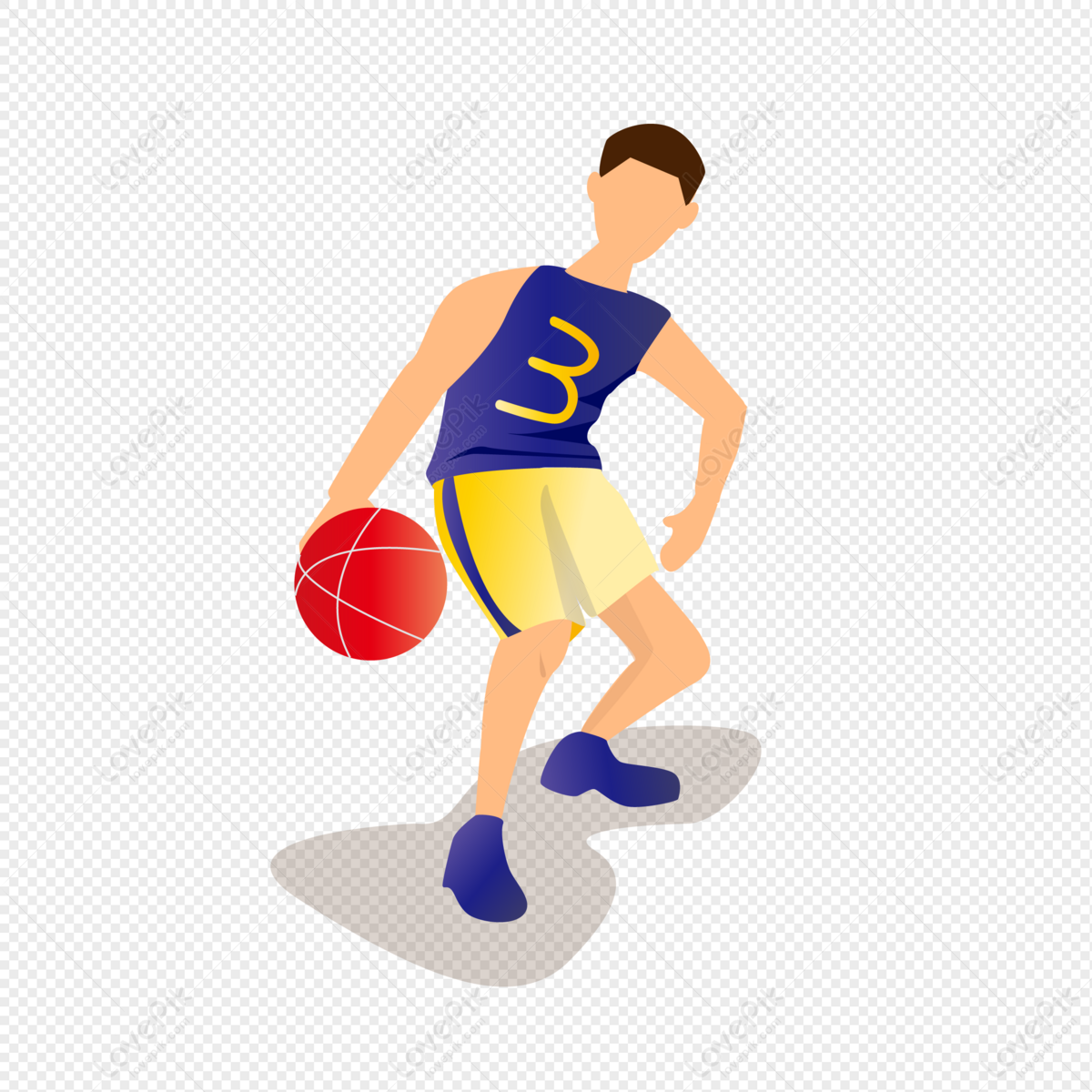Hombre Joven Plana Jugando Baloncesto Vector Personaje PNG Imágenes Gratis  - Lovepik