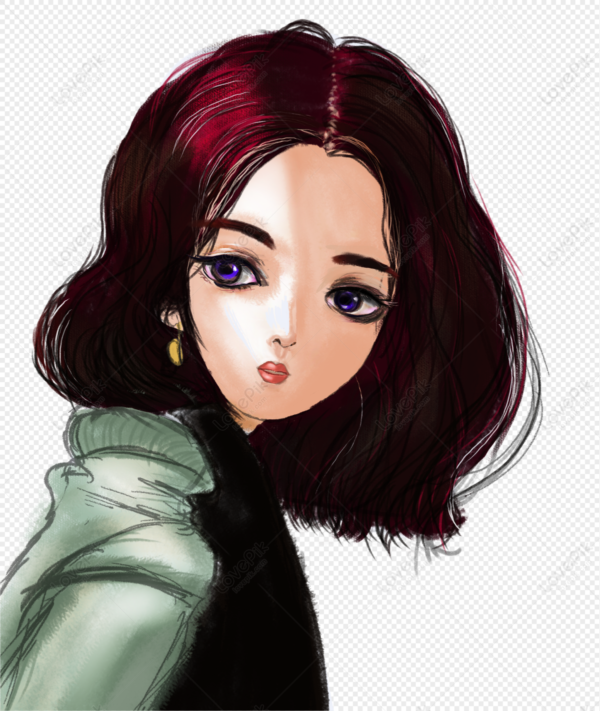 vẽ anime girl đáng yêu, tóc ngắn Nhớ có chữ kí nhá các bác câu hỏi 1050969  - hoidap247.com