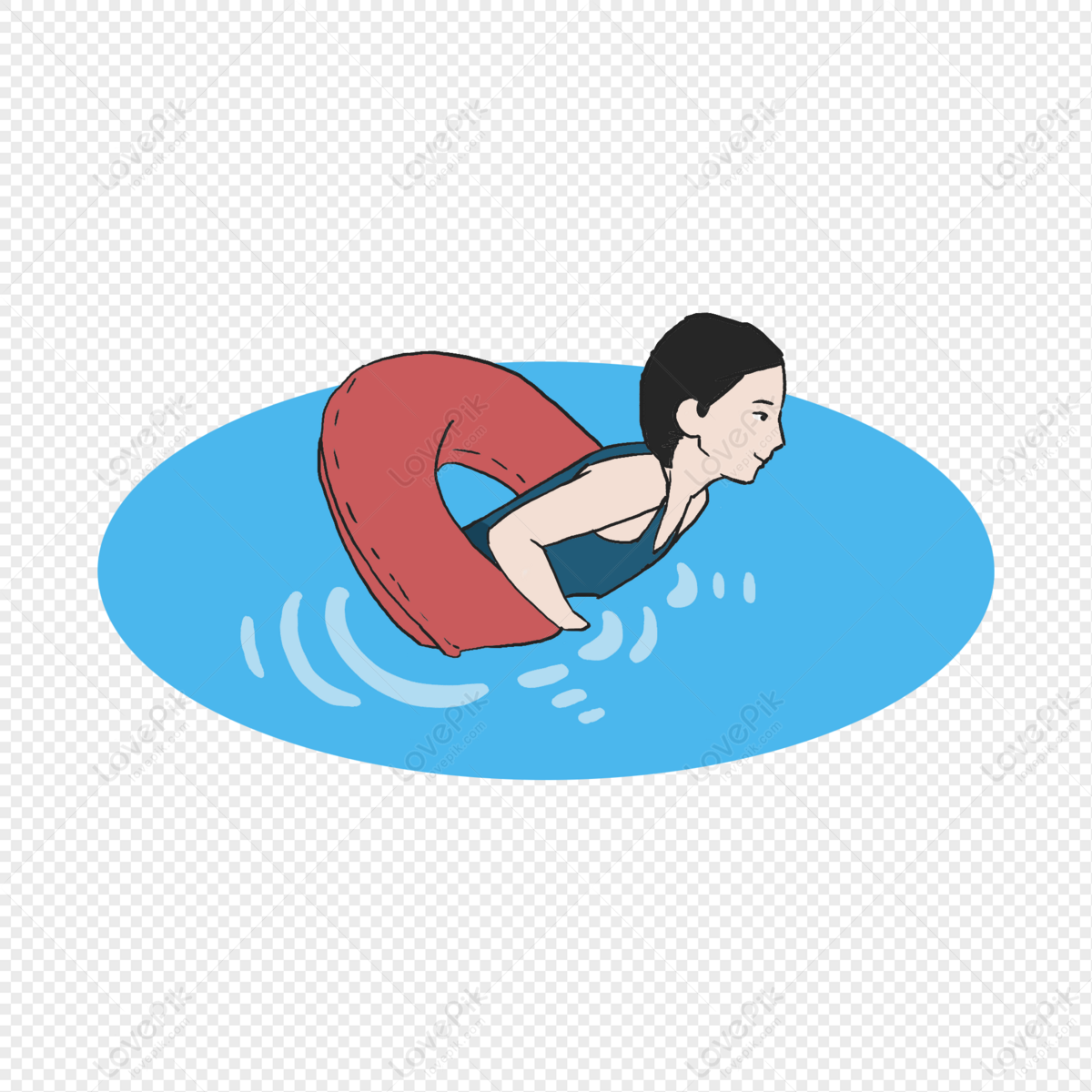 Girl Swimming PNG Transparent And Clipart Image For Free Download ...